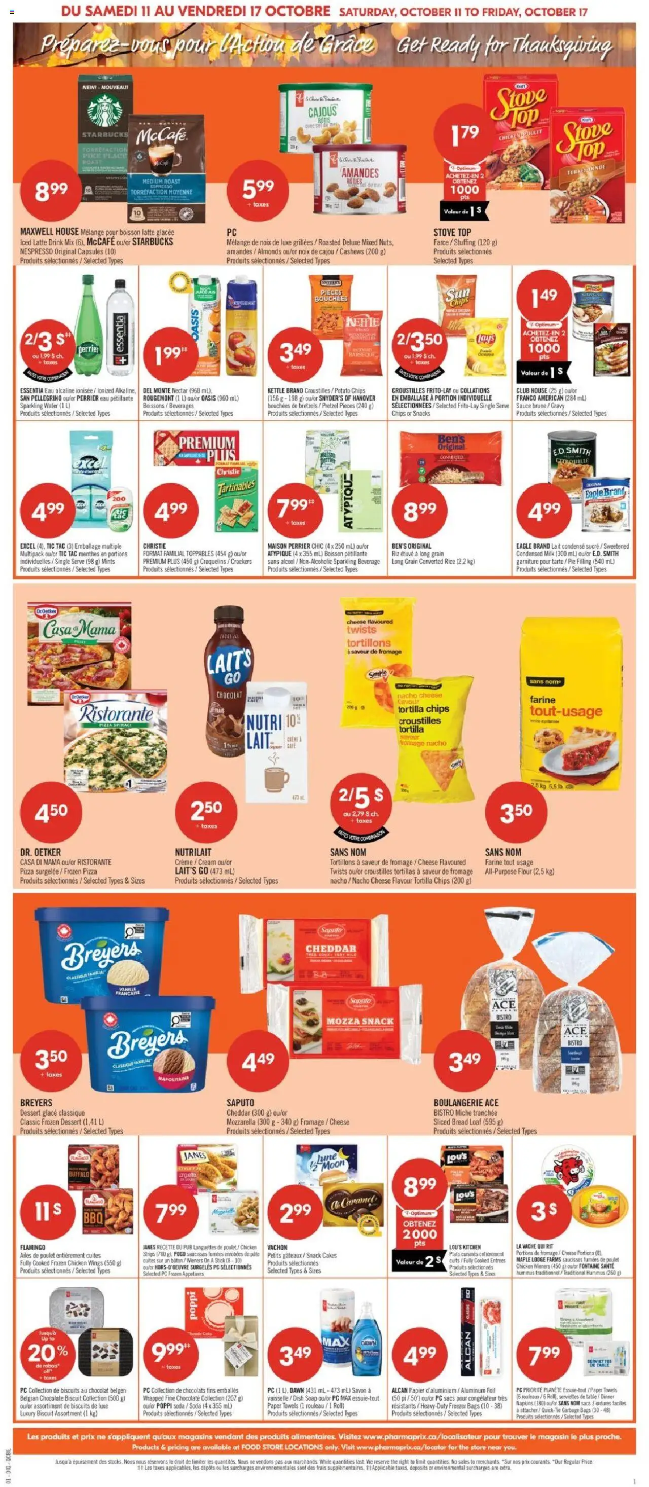 Pharmaprix flyer valid from 11.10.2025 | Page: 16 | Products: Freezer, Kettle, Soap, Bread