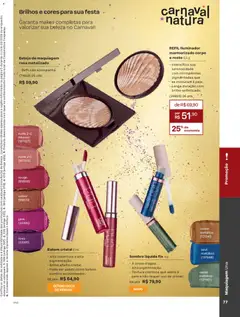 Natura - Ciclo 03/2026 - Pré-Visualização do folheto da loja Natura, válido de 04.02.2026 | Página: 77 | Produtos: Batom, Revista, Base, Iluminador
