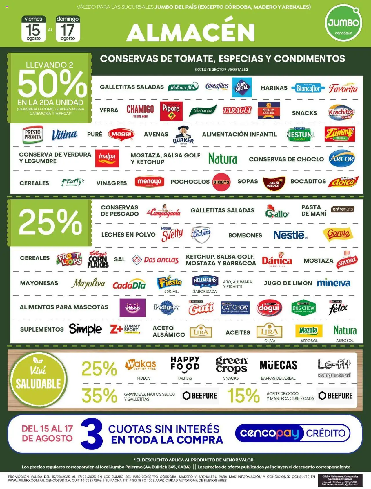 Jumbo - Ofertas | Salta y Tucumán │ válido desde el 15.08.2025 | Página: 3 | Productos: Bombones, Yerba, Mostaza, Manteca