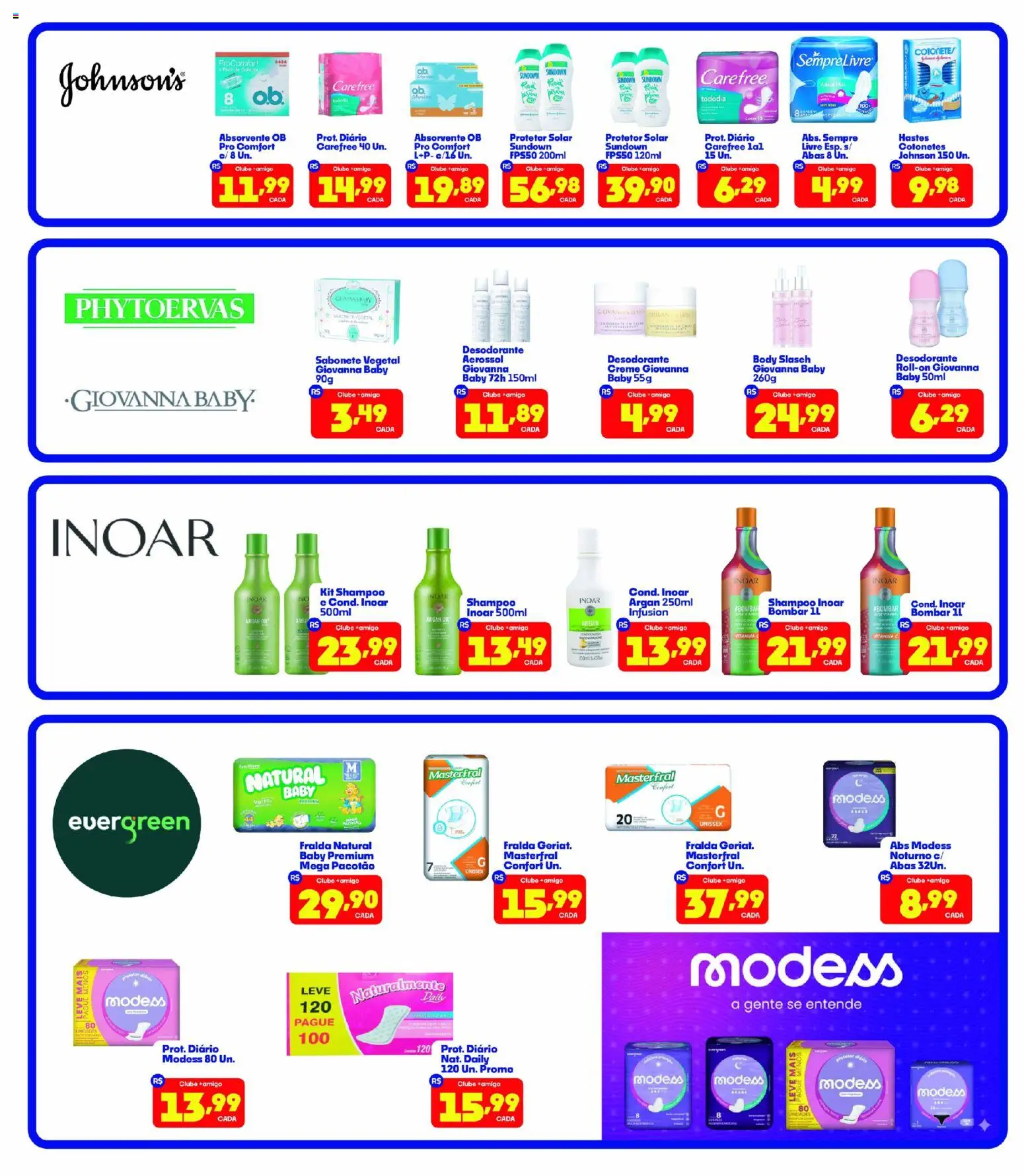 Boa Supermercados Folheto - válido de 19.12.2025 | Página: 6 | Produtos: Shampoo, Cotonete, Body, Absorvente