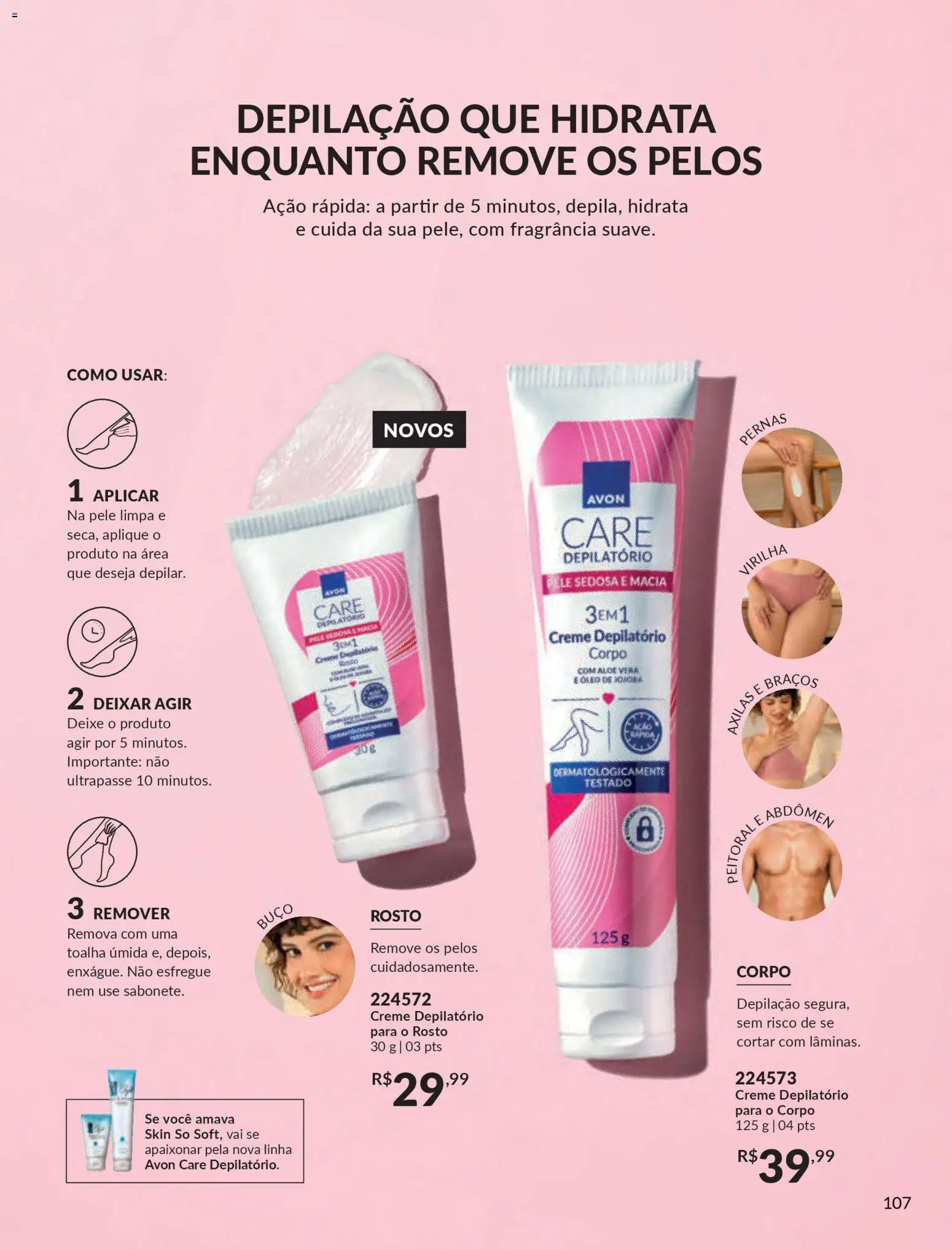 Avon Folheto - válido de 15.01.2026 | Página: 107 | Produtos: Fragrância, Creme depilatório, Peitoral, Creme