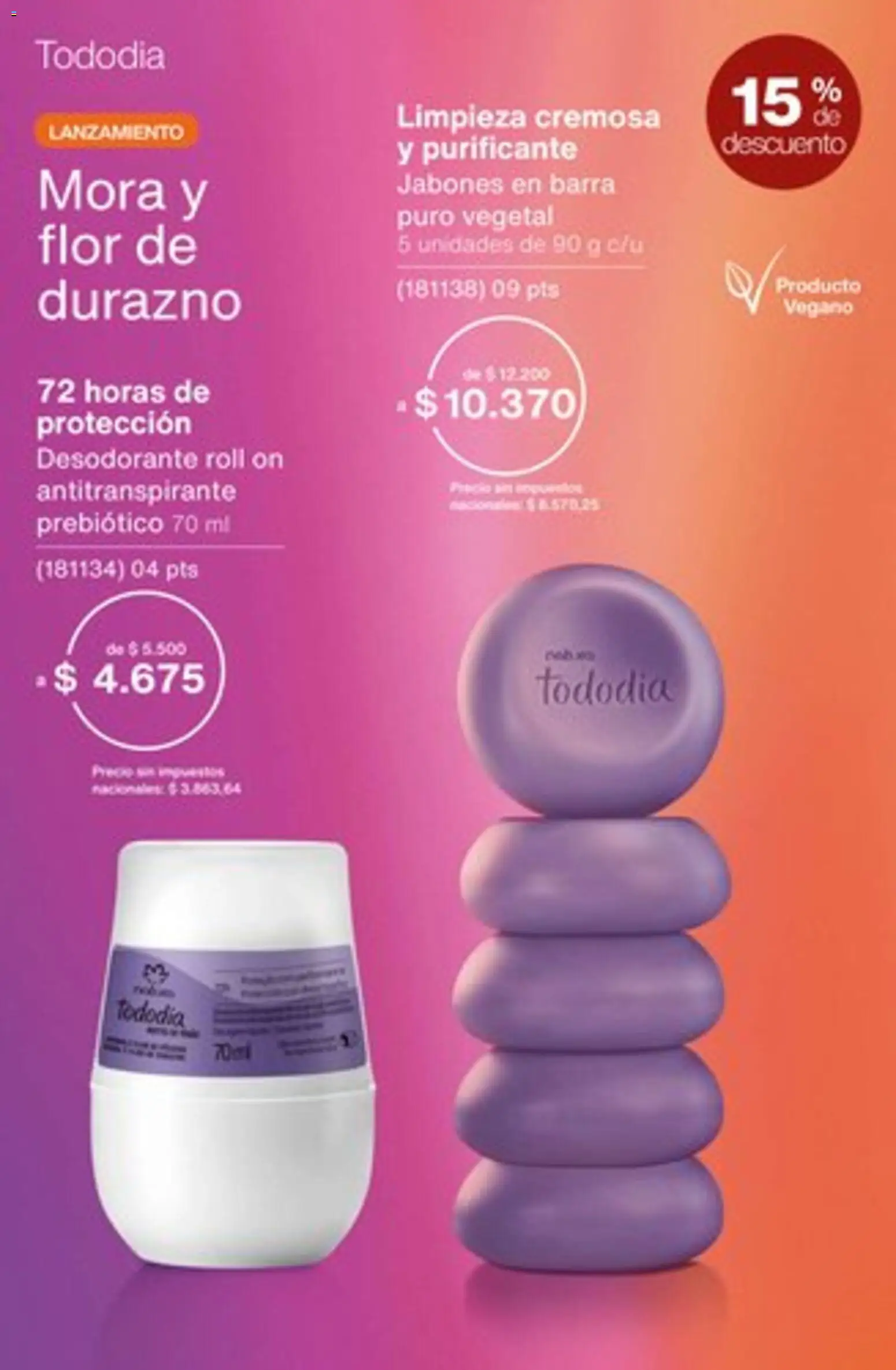 Catálogo Natura Ciclo 1/2026 │ válido desde el 04.12.2025 | Página: 178 | Productos: Durazno, Desodorante, Antitranspirante