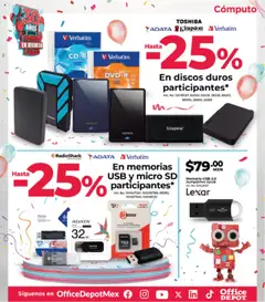 Nuevas ofertas de Office Depot válidas en toda la República Mexicana desde el 01.09.2025. ¡Encuentra las mejores ofertas en Office Depot - Catálogo! | Página: 5 | Productos: Usb, Micro SD