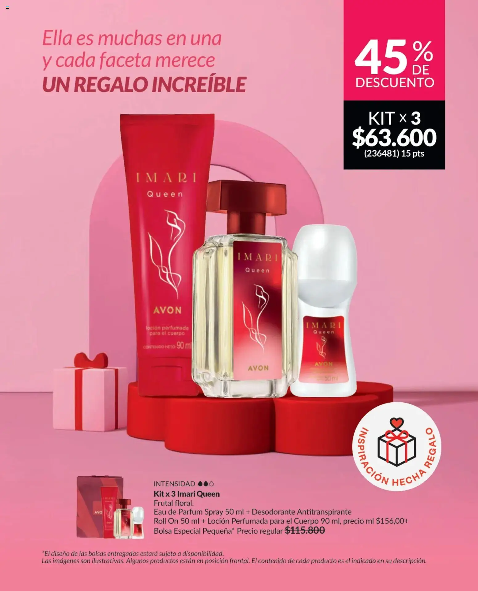 Avon revista - valida desde el 01.04.2026 | Página: 85 | Productos: Bolsa, Loción, Desodorante, Antitranspirante