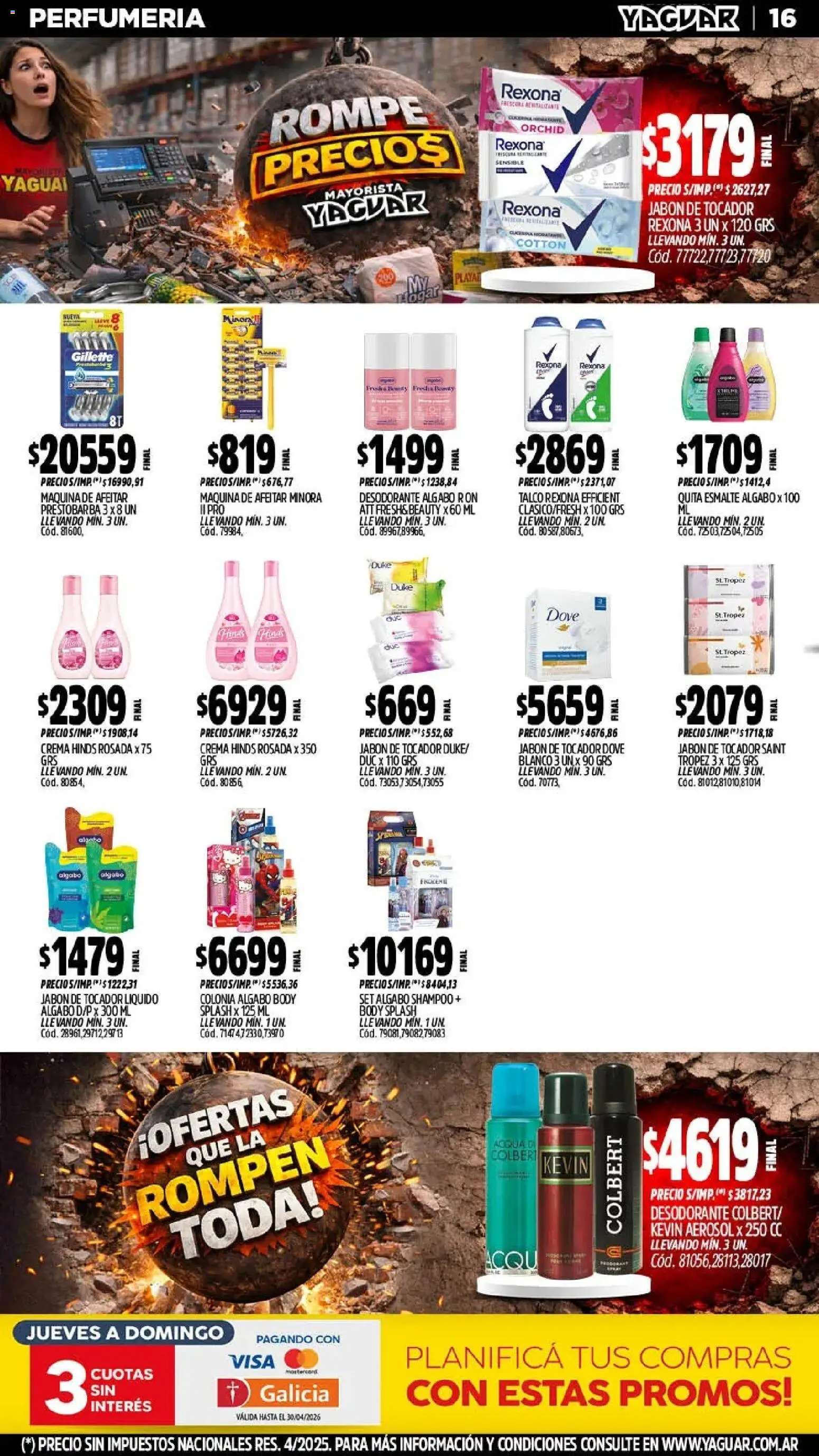 Yaguar - Oferta Semanal General Roca │ válido desde el 06.04.2026 | Página: 17 | Productos: Body, Jabón, Desodorante, Crema