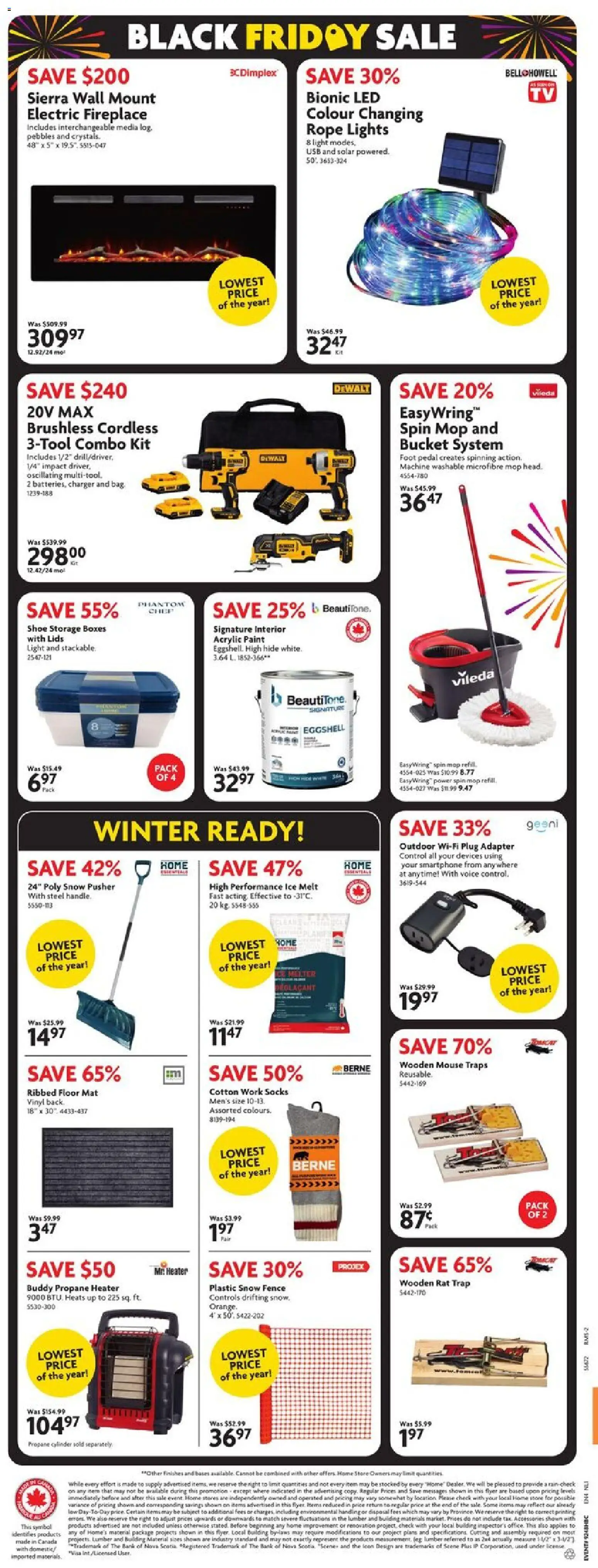 Home Hardware flyer valid from 27.11.2025 | Page: 2 | Products: Smartphone, Mouse, Adapter, Socks