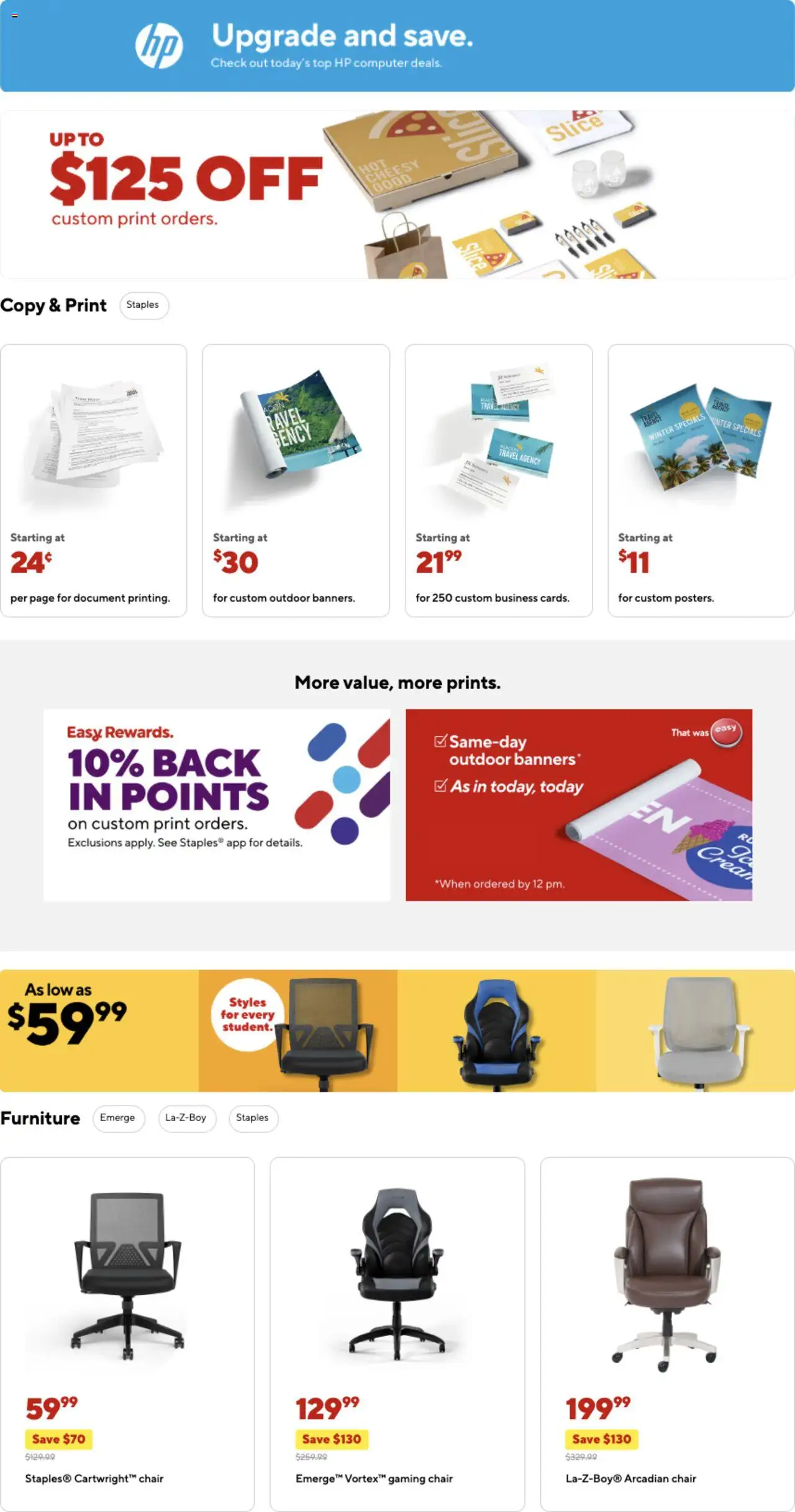 Staples Weekly Ad - valid from 07.09.2025 | Page: 9 | Products: Chair, Computer