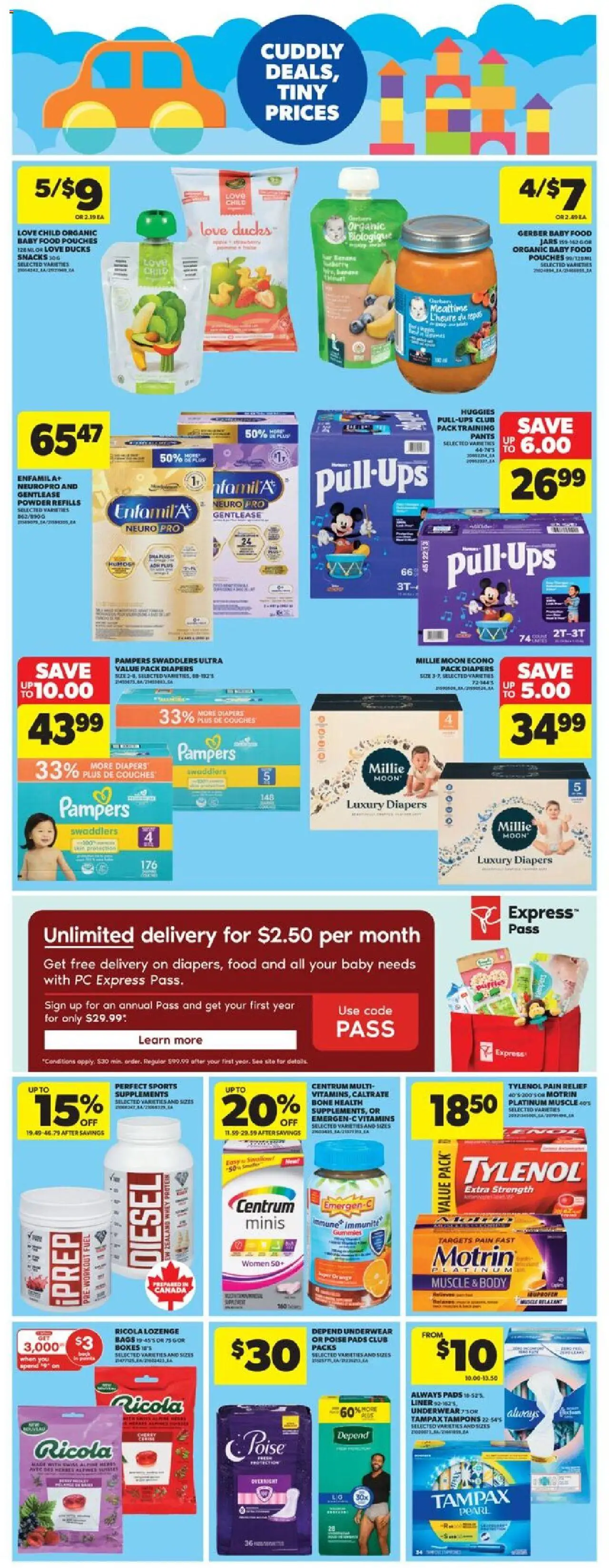 Real Canadian Superstore flyer valid from 25.09.2025 | Page: 35 | Products: PC, Powder, Pants, Underwear