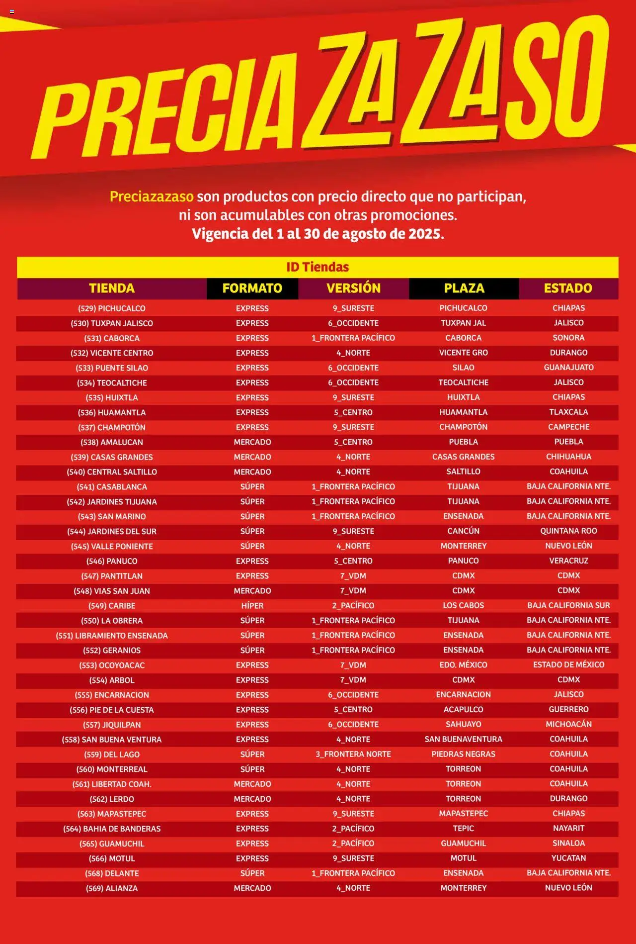 Nuevas ofertas de Soriana válidas en toda la República Mexicana desde el 01.08.2025. ¡Encuentra las mejores ofertas en Soriana - Catálogo Preciazazaso Mercado Nacional! | Página: 260