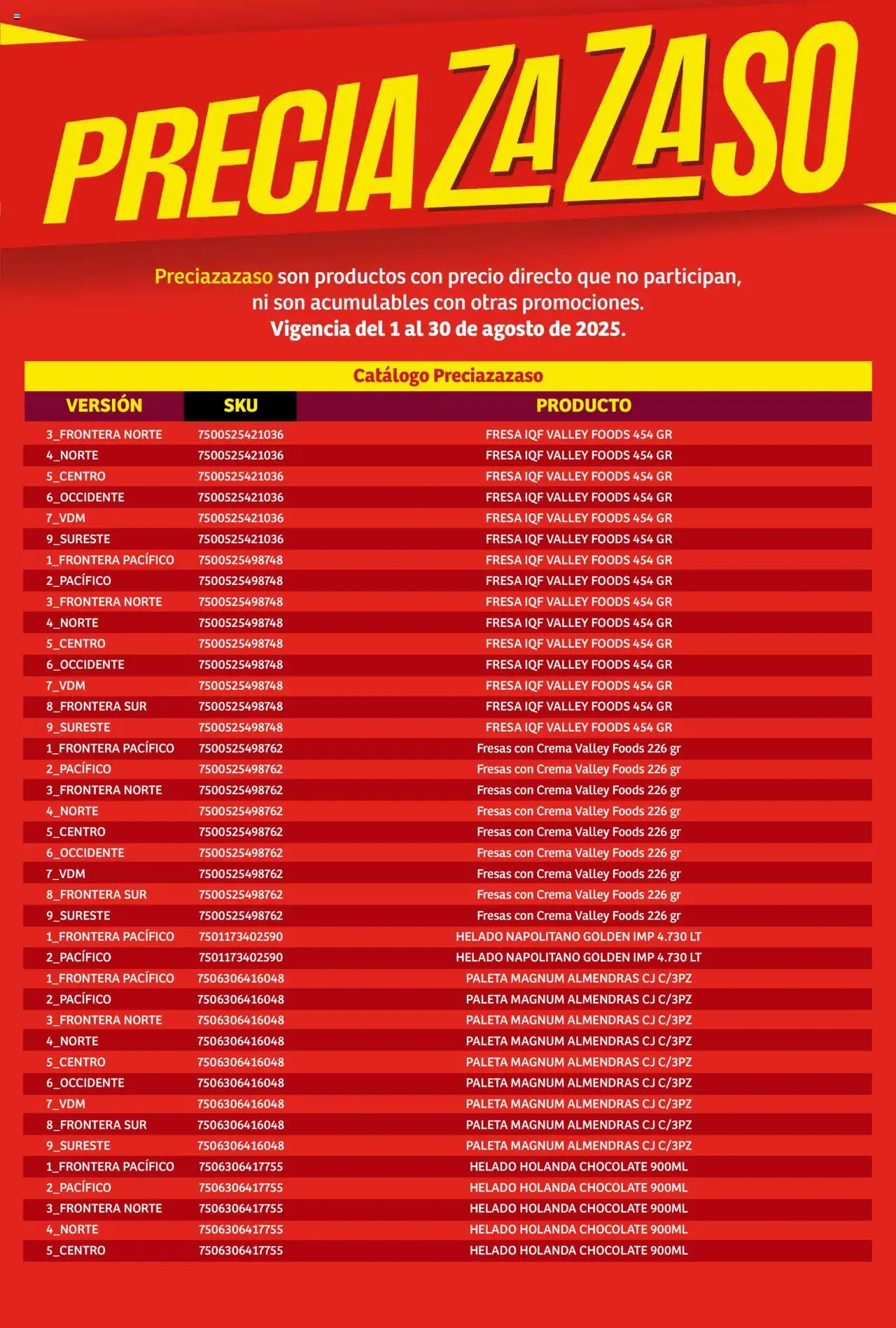 Nuevas ofertas de Soriana válidas en toda la República Mexicana desde el 01.08.2025. ¡Encuentra las mejores ofertas en Soriana - Catálogo Preciazazaso Mercado Nacional! | Página: 163 | Productos: Almendras, Fresa, Paleta, Chocolate