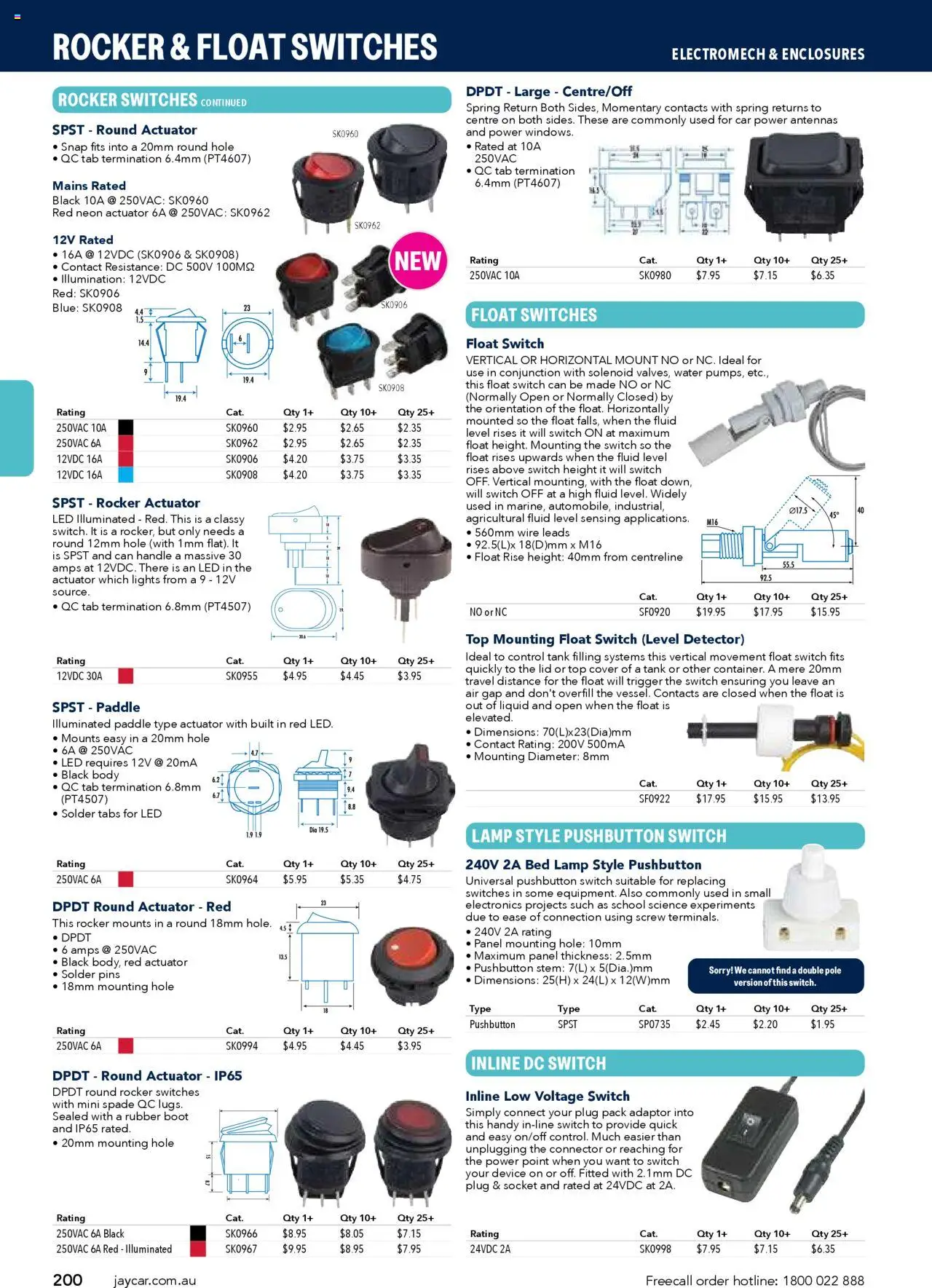 Jaycar catalogue - valid from 09.07.2025 | Page: 200 | Products: Lamp, Spade, Connector, Bed