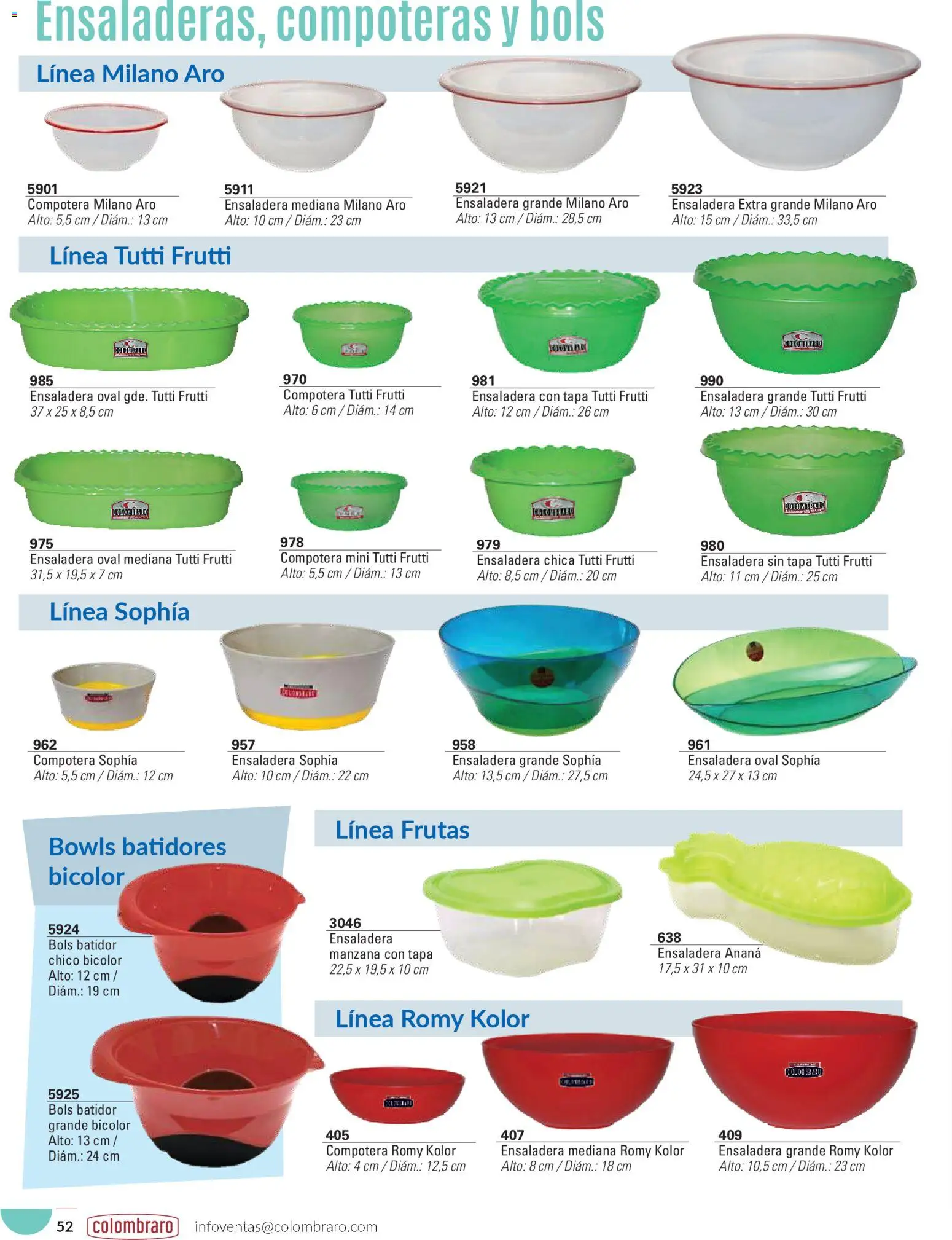 Colombraro catálogo │ válido desde el 26.01.2026 | Página: 52 | Productos: Compotera, Ananá, Manzana, Batidor