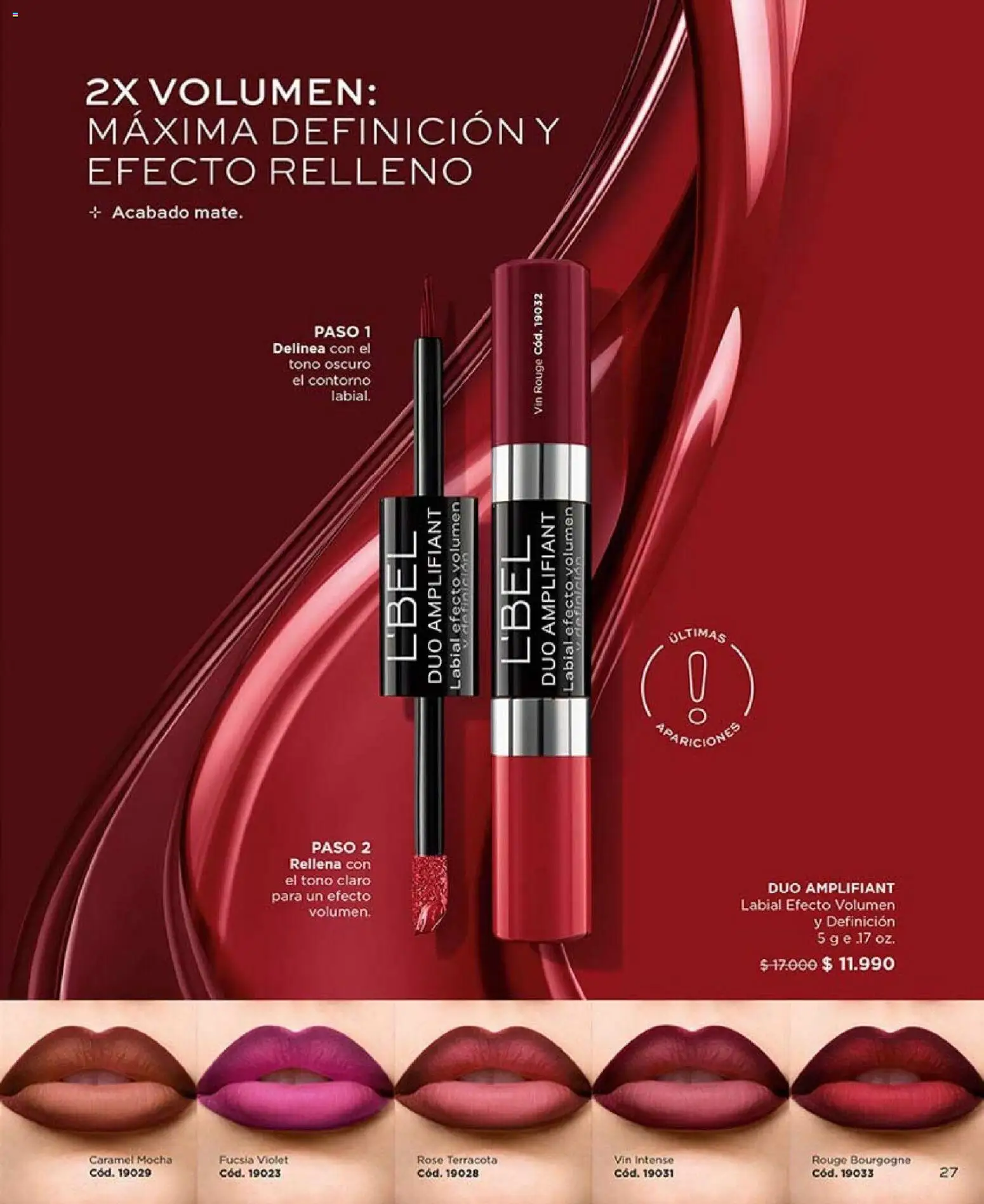 Catálogo L'Bel Campaña 4 │ válido desde el 15.02.2026 | Página: 31 | Productos: Contorno, Labial