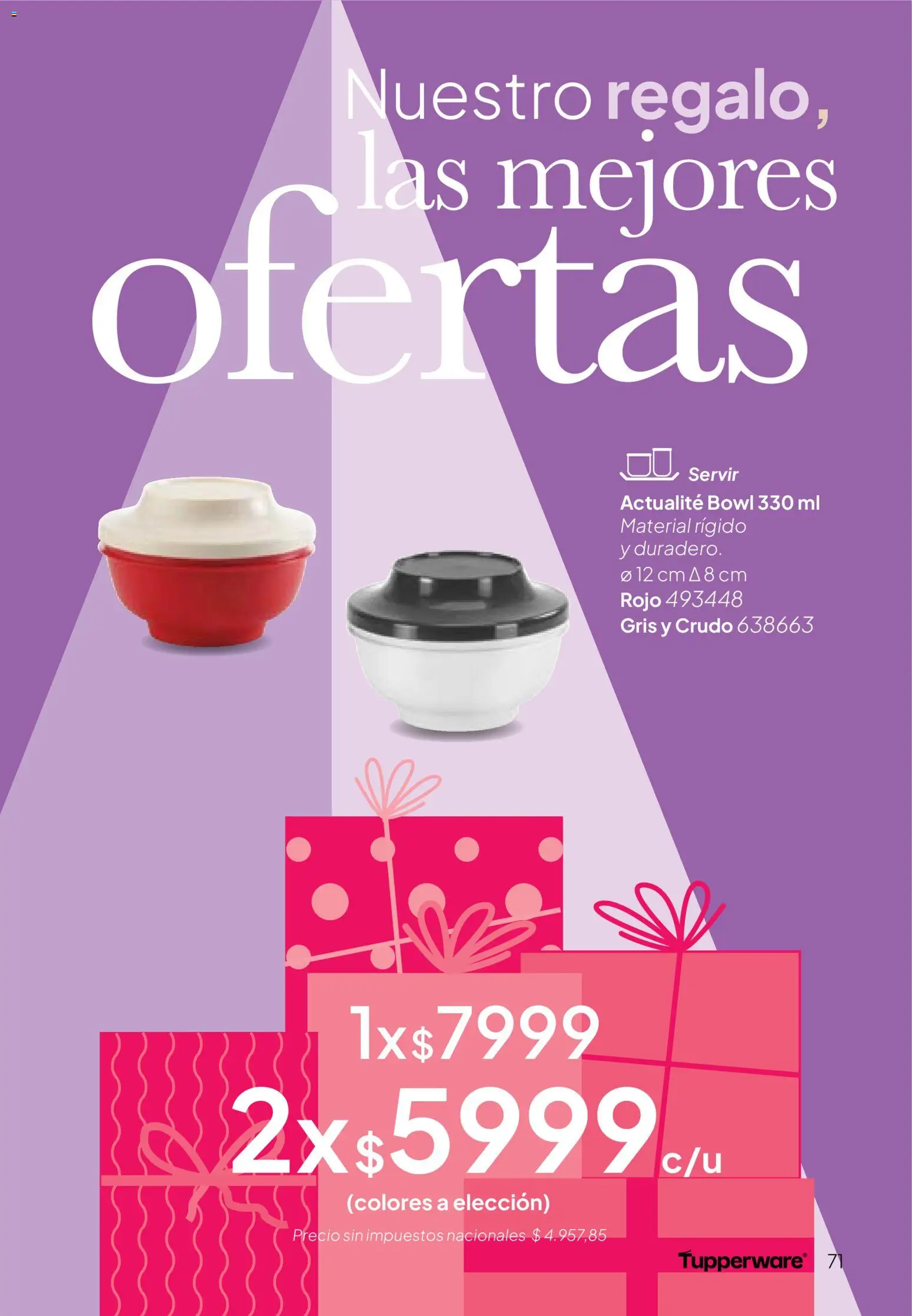Tupperware Folleto │ válido desde el 24.11.2025 | Página: 72 | Productos: Bowl