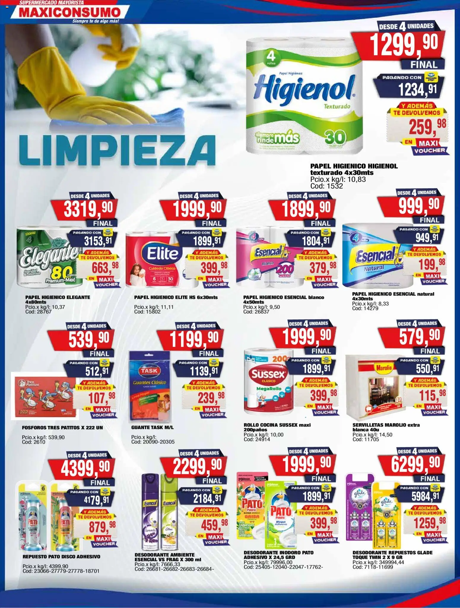 Maxiconsumo ofertas │ válido desde el 20.04.2026 | Página: 19 | Productos: Disco, Guante, Desodorante, Guantes