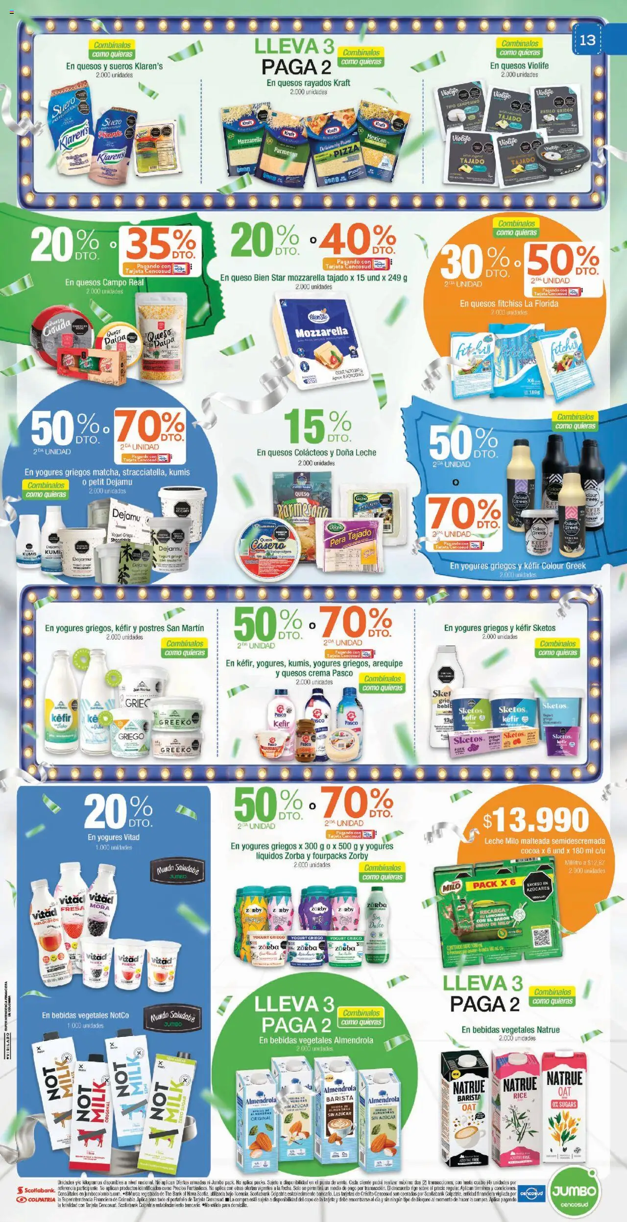 Jumbo revista - valida desde el 25.09.2025 | Página: 13 | Productos: Disco, Kumis, Queso, Pera