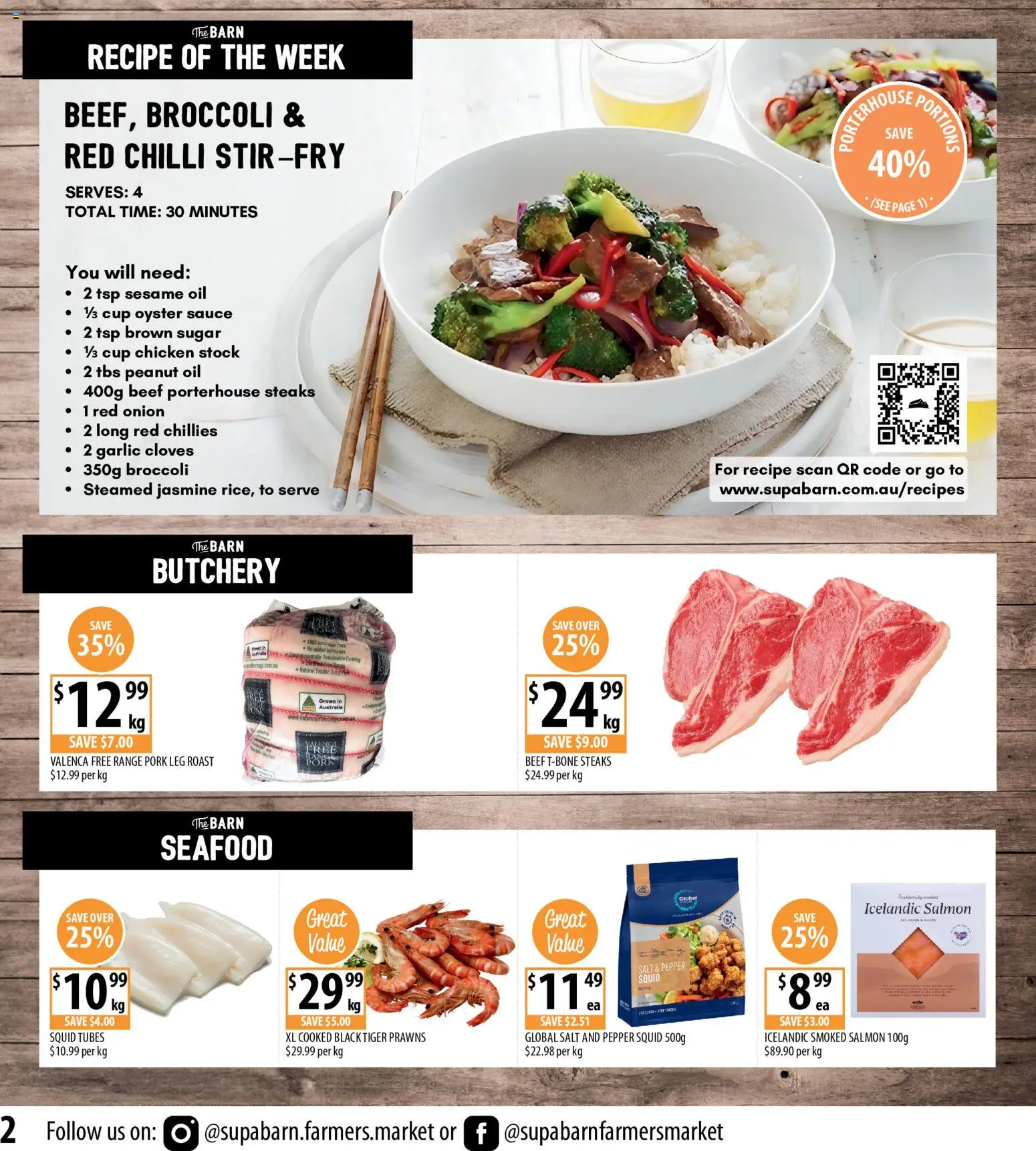 Supabarn catalogue - valid from 25.03.2026 | Page: 2 | Products: Chicken, Salmon, Sauce, Salt