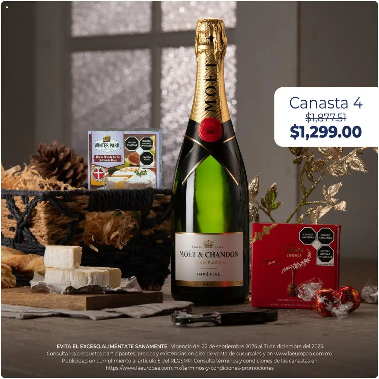 Nuevas ofertas de La Europea válidas en toda la República Mexicana desde el 22.09.2025. ¡Encuentra las mejores ofertas en La Europea - Catálogo Canastas y Regalos! | Página: 5 | Productos: Champagne, Leche, Queso, Canasta
