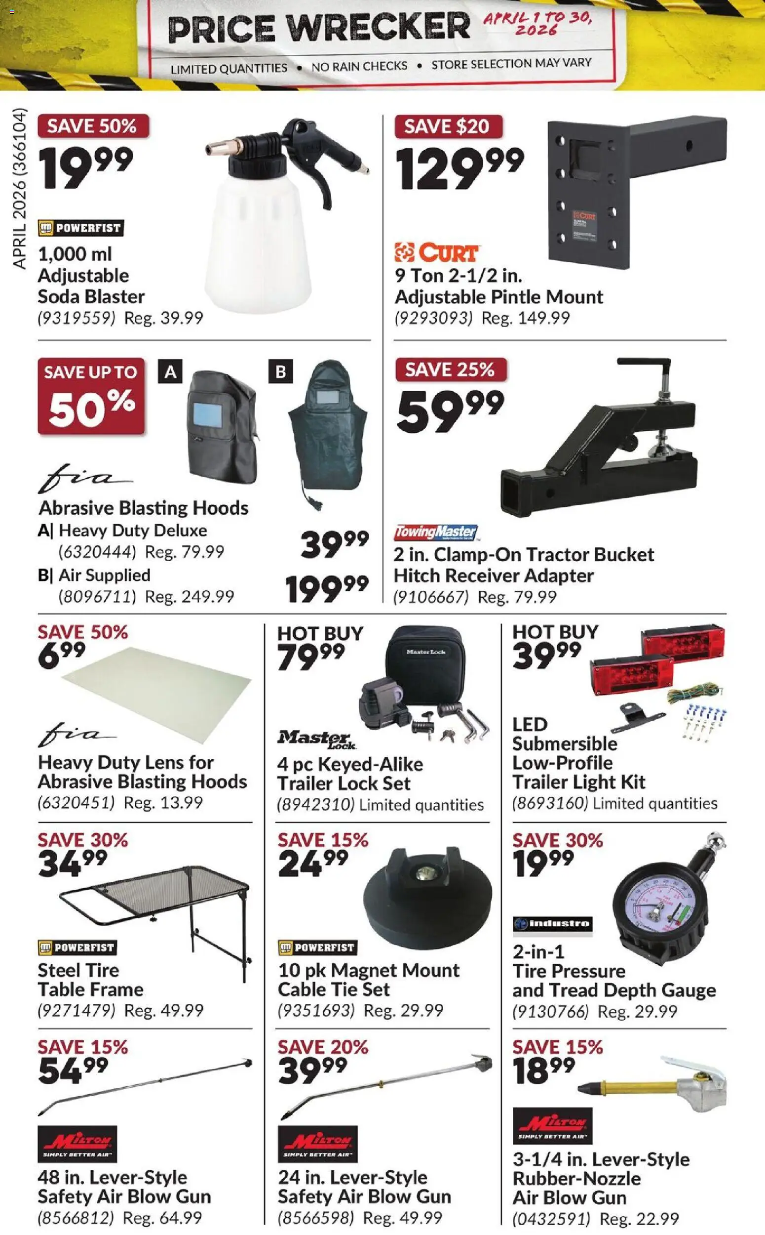 Princess Auto flyer valid from 01.04.2026 | Page: 19 | Products: PC, Cable, Adapter, Table