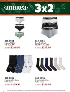 Nuevas ofertas de Andrea válidas en toda la República Mexicana desde el 20.07.2025. ¡Encuentra las mejores ofertas en Andrea - Catálogo - Básicos de Interior! | Página: 22 | Productos: Bikini