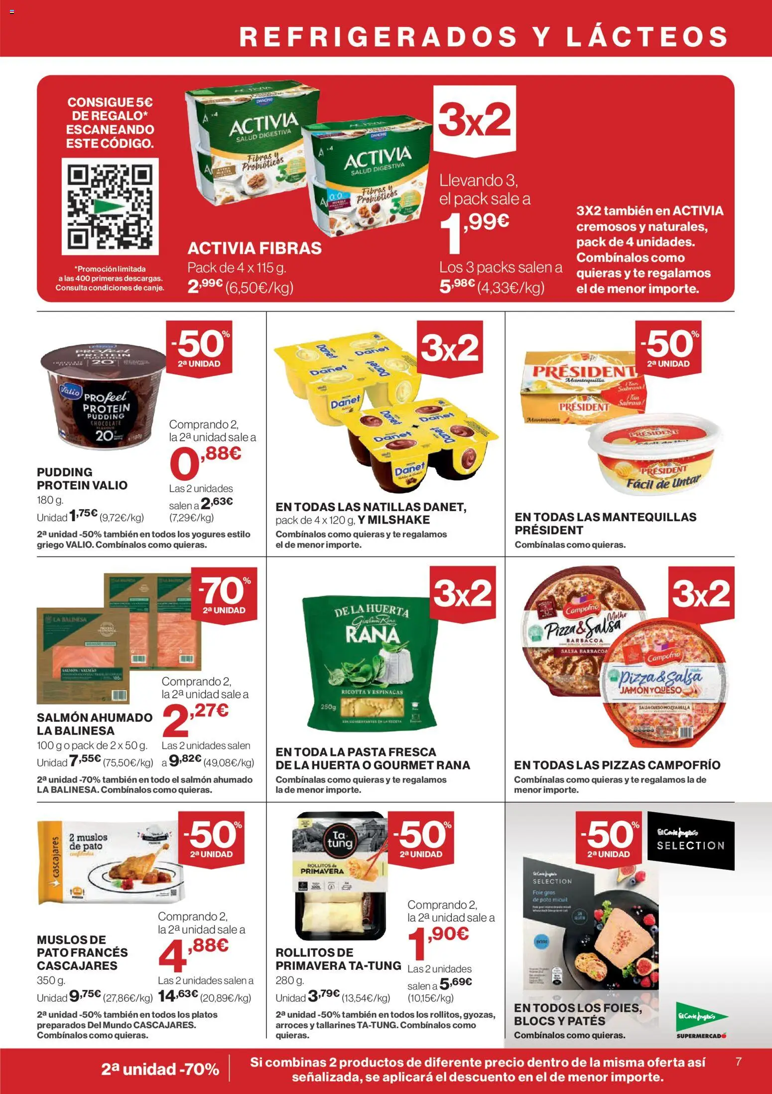 Nuevas ofertas de El Corte Inglés válidas en toda la República Mexicana desde el 29.01.2026. ¡Encuentra las mejores ofertas en El Corte Inglés catálogo! | Página: 7 | Productos: Mantequilla, Jamón, Pasta, Té