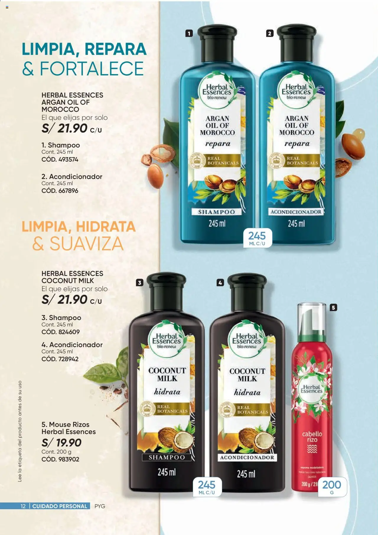 Catálogo Azzorti válido desde 28.07.2025 | Página: 12 | Productos: Shampoo, Acondicionador, Mouse