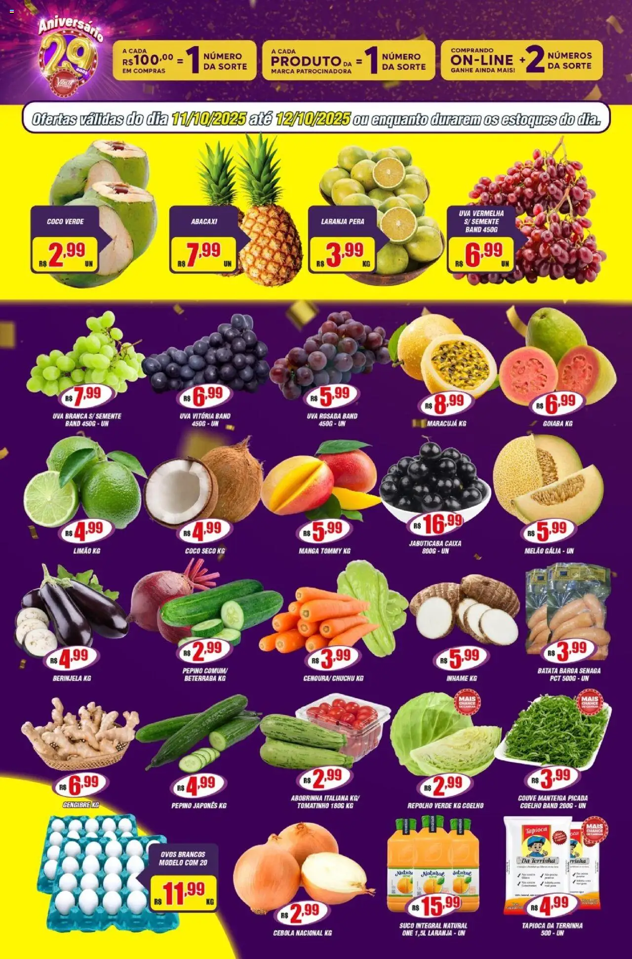 Violeta Supermercados Folheto - válido de 11.10.2025 | Página: 4 | Produtos: Goiaba, Abobrinha, Beterraba, Inhame