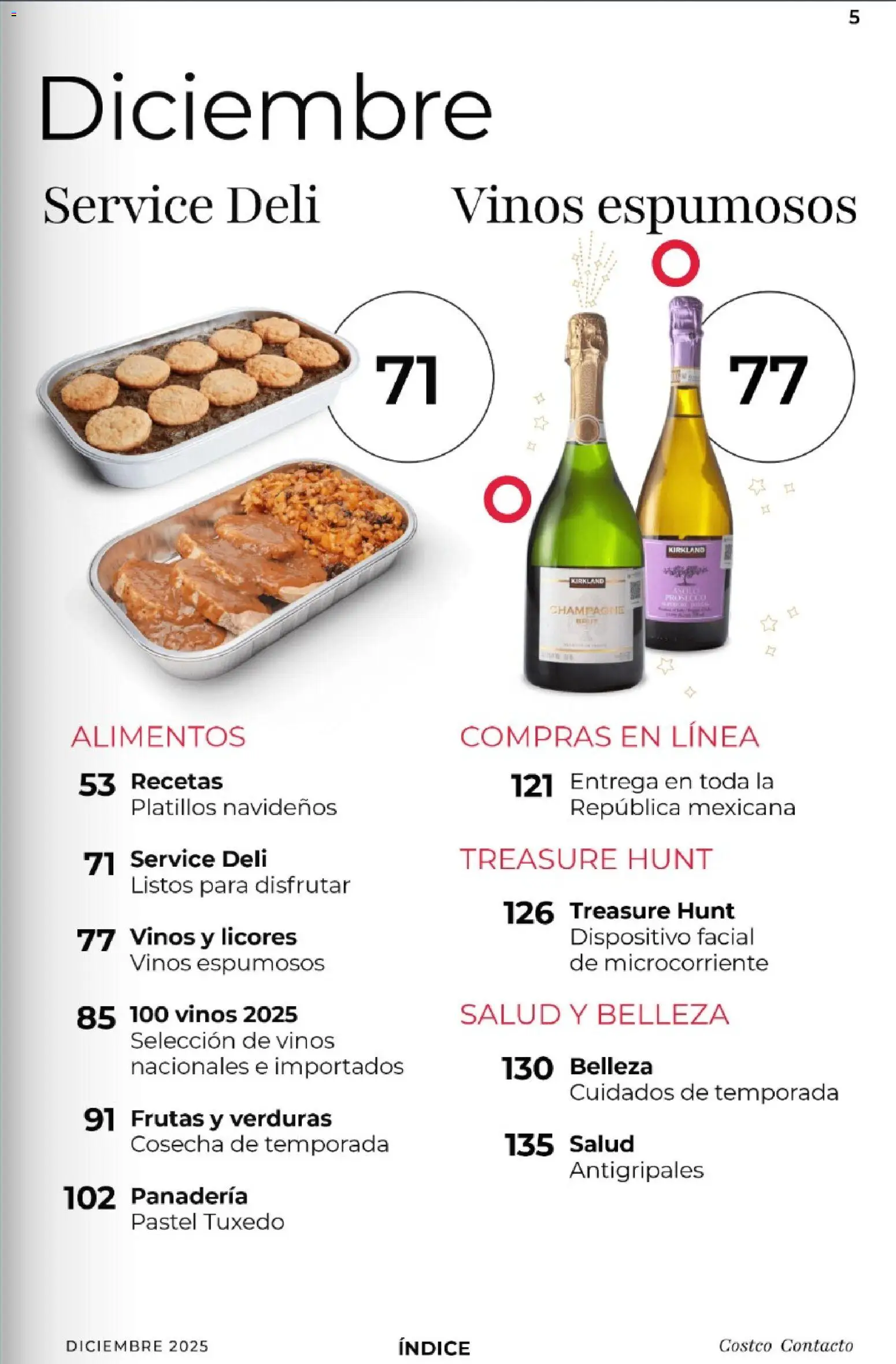 Nuevas ofertas de Costco válidas en toda la República Mexicana desde el 01.12.2025. ¡Encuentra las mejores ofertas en Costco Revista Diciembre! | Página: 5 | Productos: Champagne, Pastel, Panadería