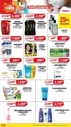 Makro ofertas │ válido desde el 07.08.2025 | Página: 14 | Productos: Mascarilla, Jabón líquido, Acondicionador, Fijador