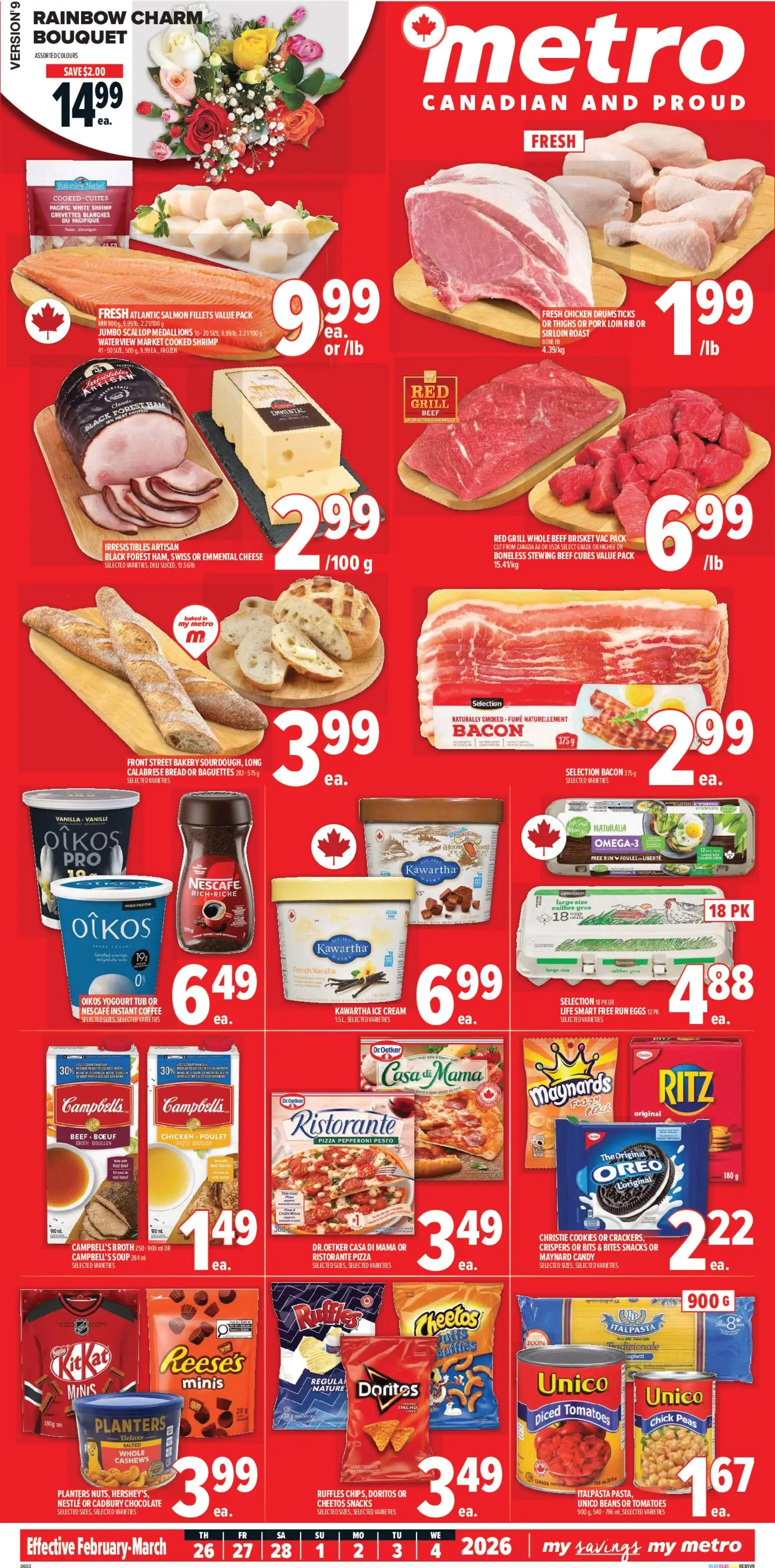 Metro flyer valid from 26.02.2026 | Page: 2 | Products: Beef, Bakery, Chocolate, Chicken