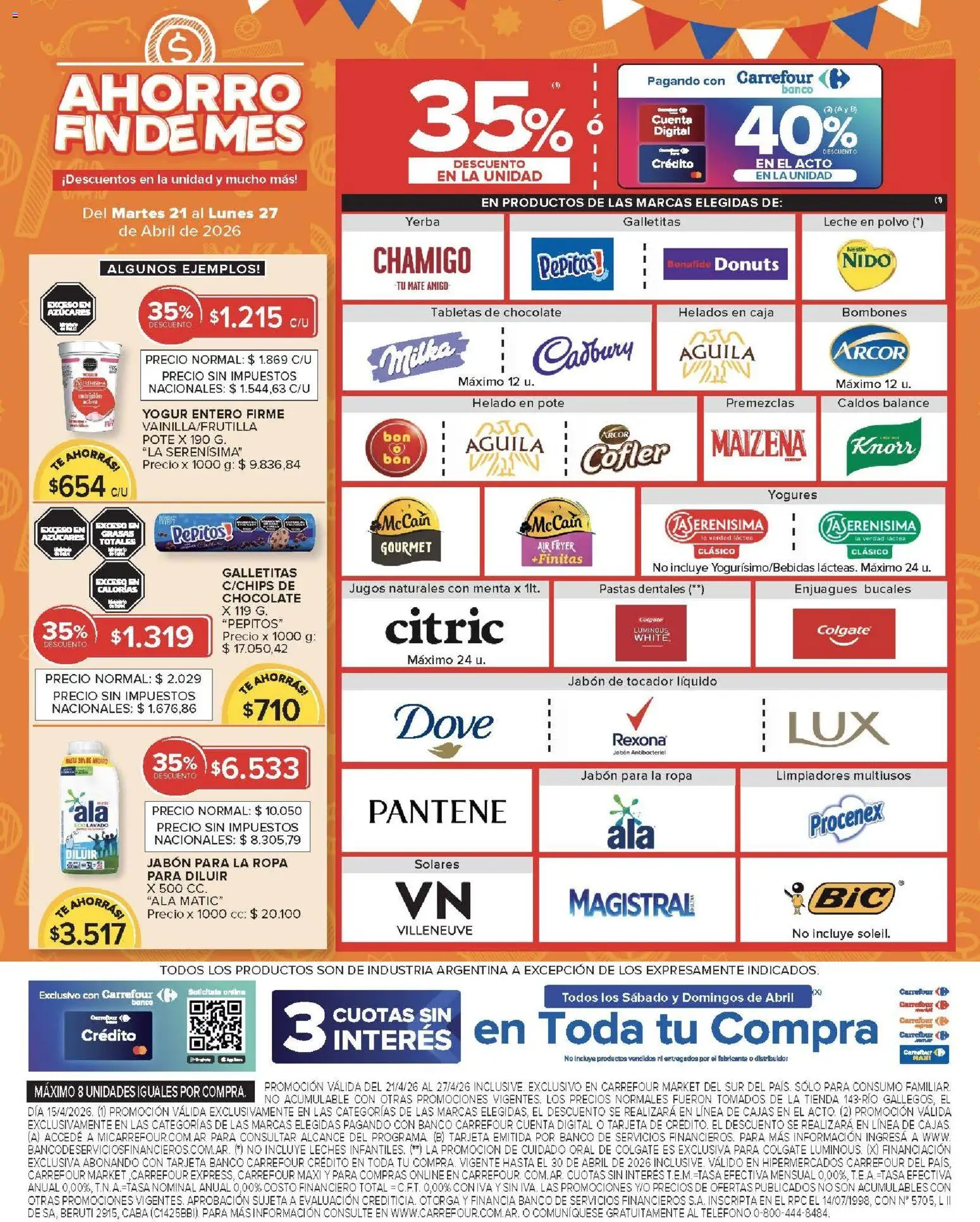 Carrefour Market - Carrefour Market  │ válido desde el 21.04.2026 | Página: 6 | Productos: Mate, Galletitas, Polvo, Jabón