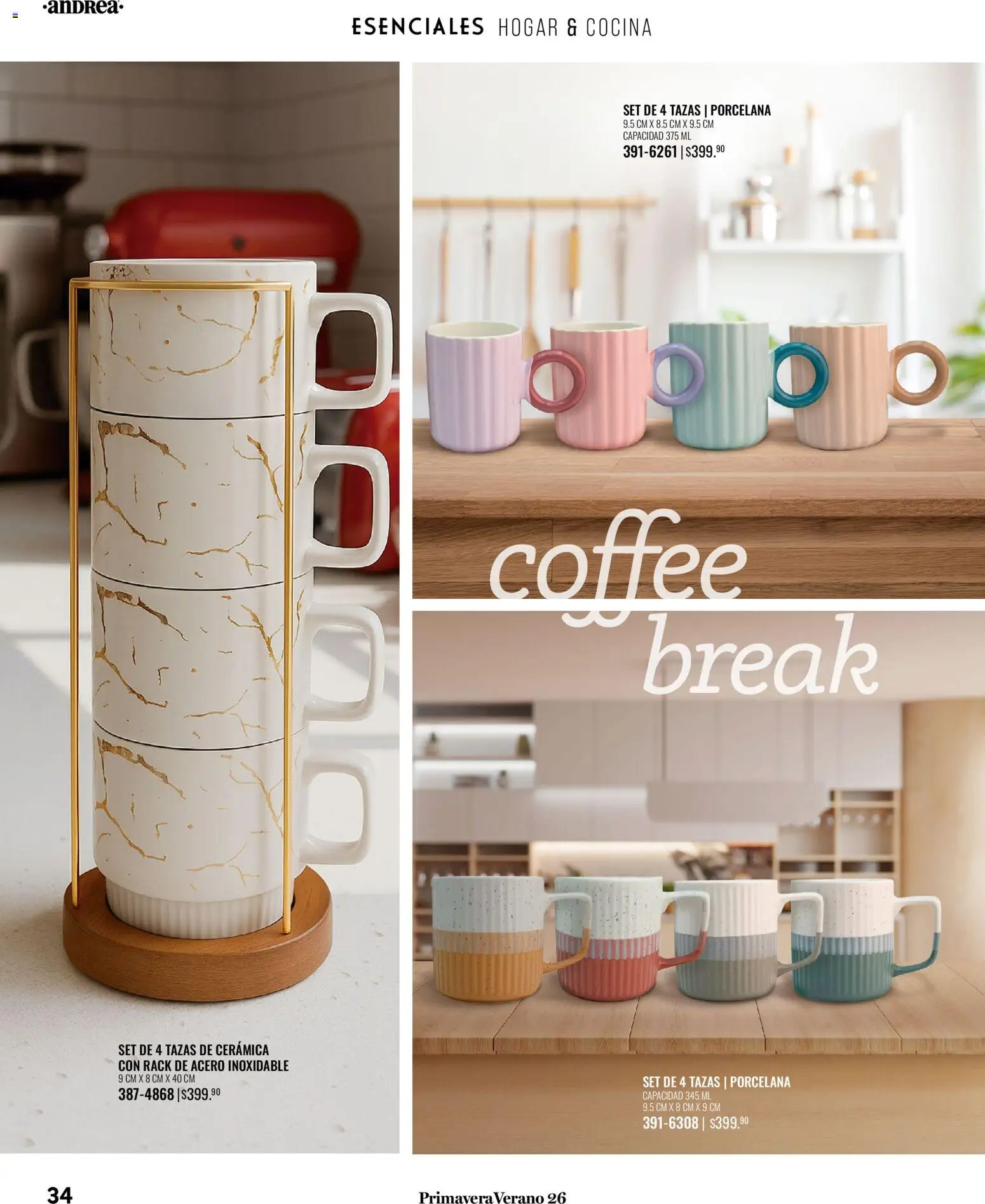 Nuevas ofertas de Andrea válidas en toda la República Mexicana desde el 25.01.2026. ¡Encuentra las mejores ofertas en Andrea catálogo Tu hogar esta primavera! | Página: 34
