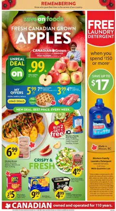 Preview of Save on foods weekly flyer / circulaire from shop Save on foods valid from 06.11.2025
