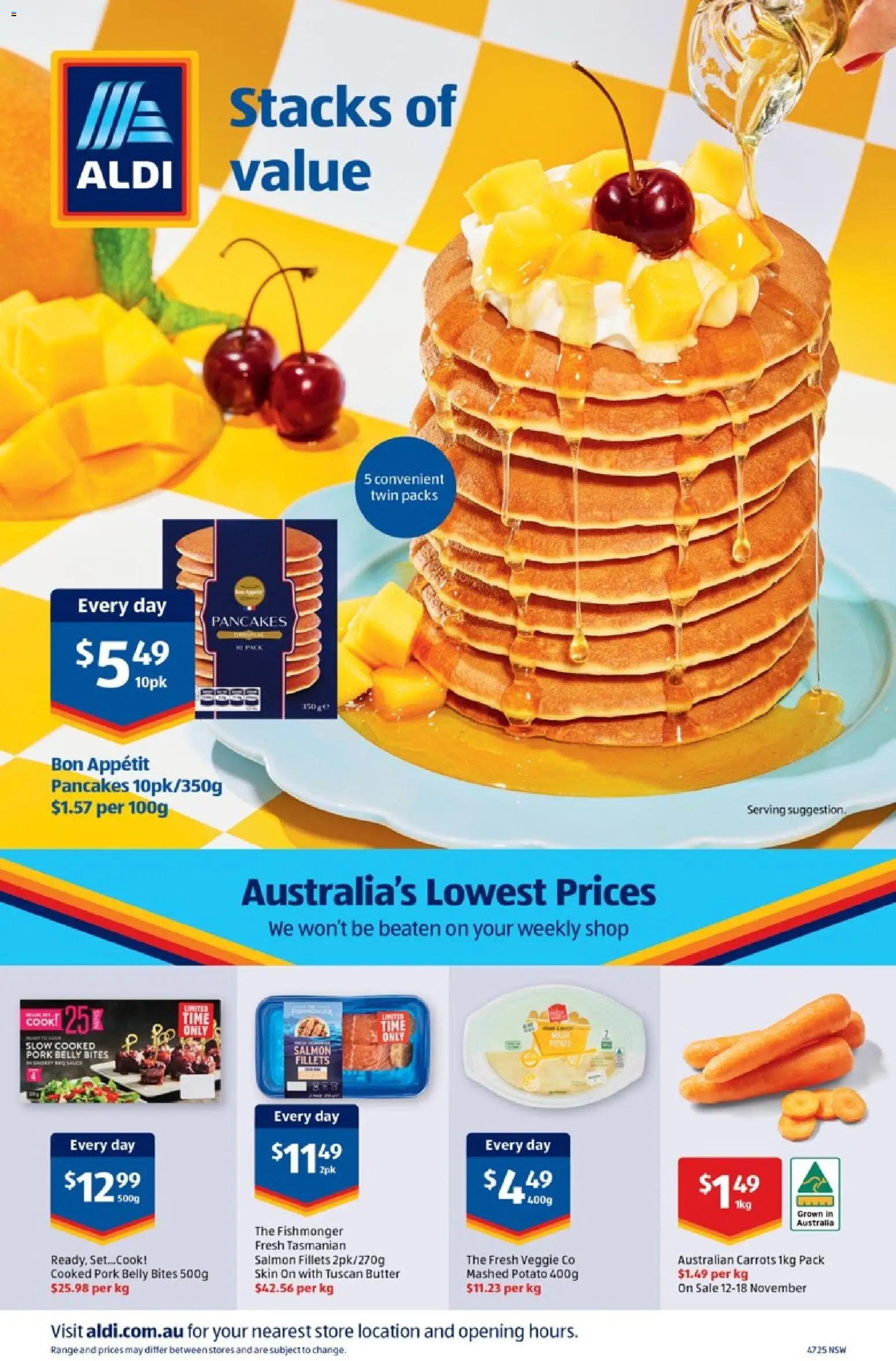 Aldi catalogue - valid from 19.11.2025 | Page: 30 | Products: Butter, Pork, Carrots, Salmon