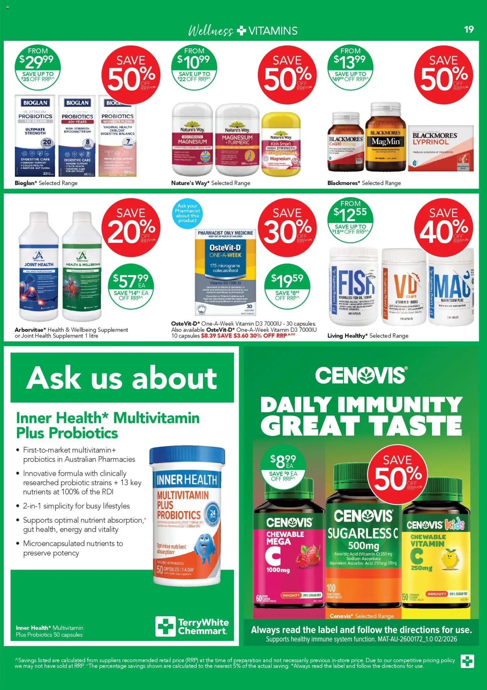 Terry White catalogue - valid from 16.04.2026 | Page: 19 | Products: Sugar, Nutrients, Treatment, Vitamin