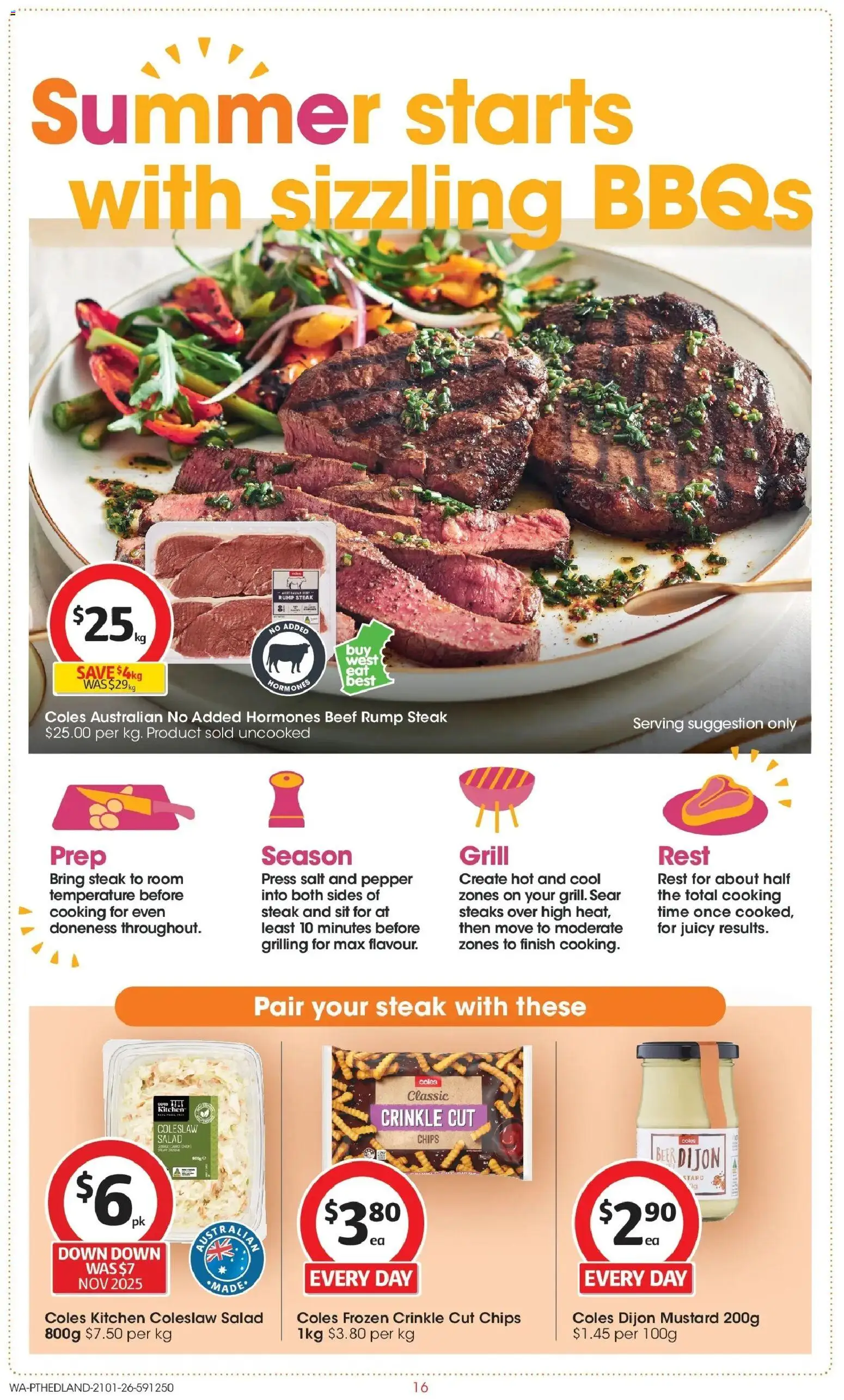 Coles catalogue - valid from 21.01.2026 | Page: 16 | Products: Beer, Mustard, Chips, Salt