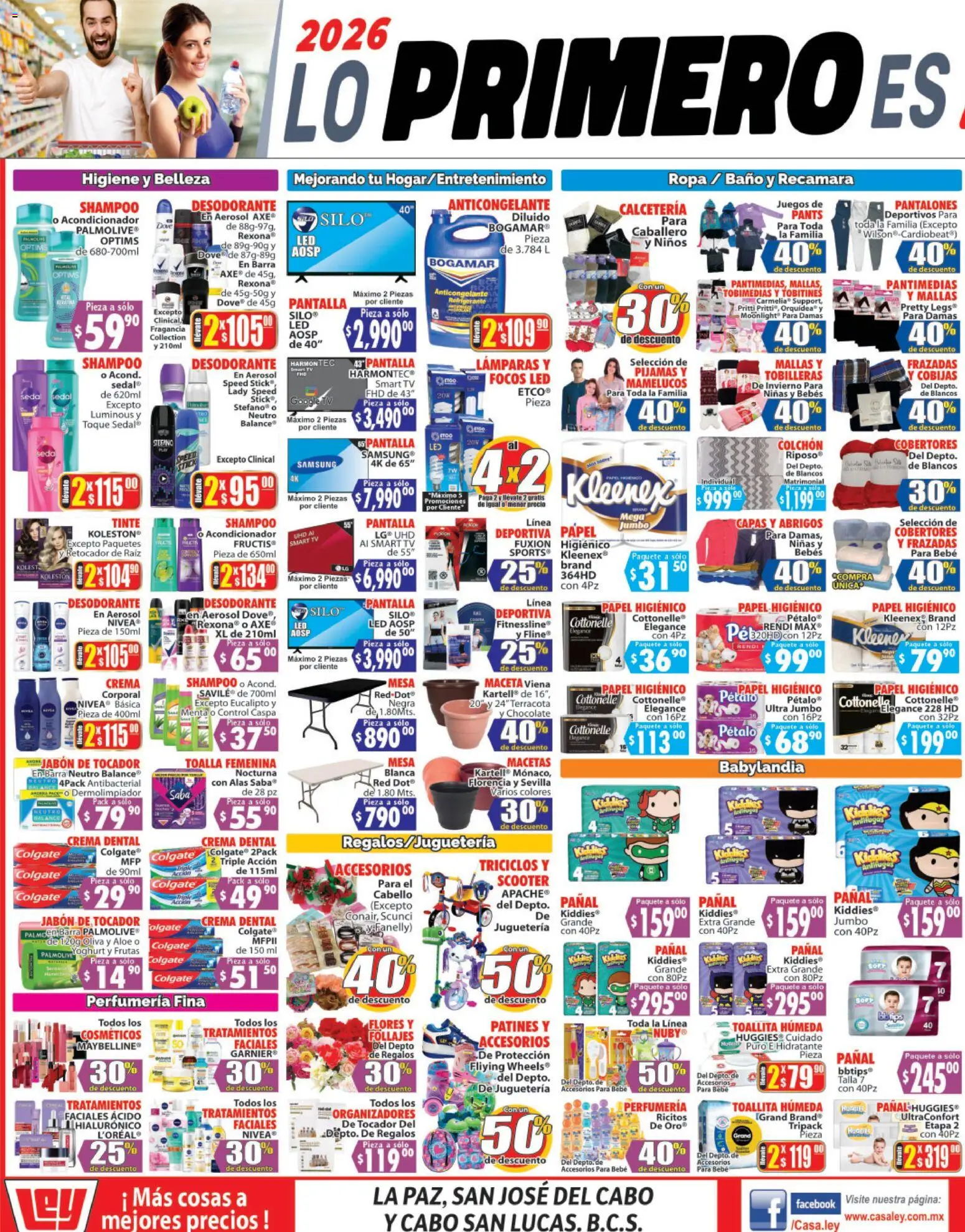 Nuevas ofertas de Casa Ley válidas en toda la República Mexicana desde el 08.01.2026. ¡Encuentra las mejores ofertas en Casa Ley folleto Autoservicio! | Página: 3 | Productos: Toalla, Scooter, Mallas, Baño