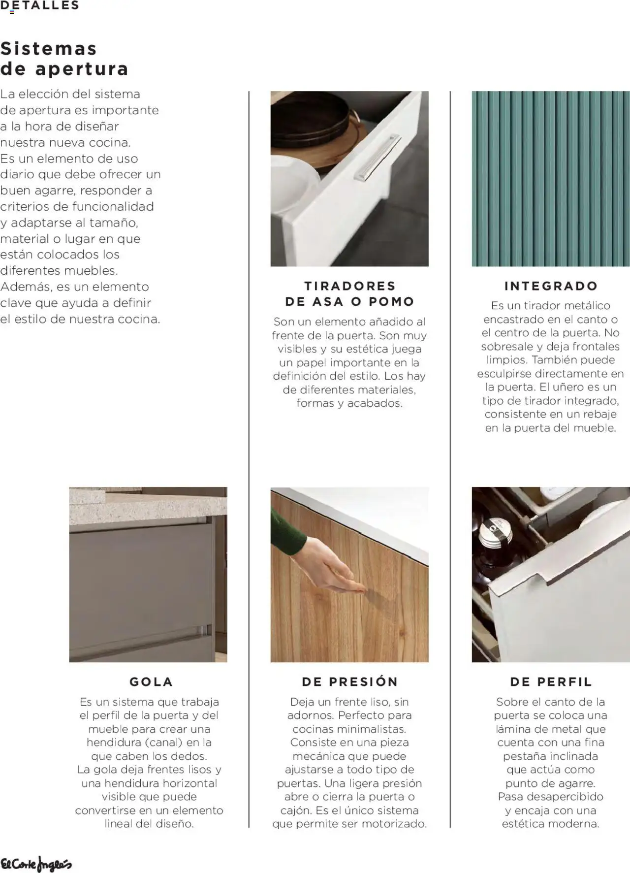 Nuevas ofertas de El Corte Inglés válidas en toda la República Mexicana desde el 23.06.2025. ¡Encuentra las mejores ofertas en El Corte Inglés catálogo Cocinas! | Página: 40 | Productos: Perfil, Sobre