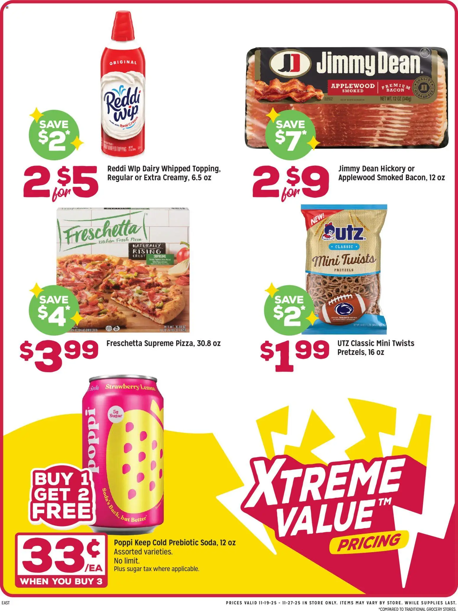 Grocery Outlet Weekly Ad - MD - valid from 19.11.2025 | Page: 3 | Products: Pizza, Cream, Sugar, Lemon