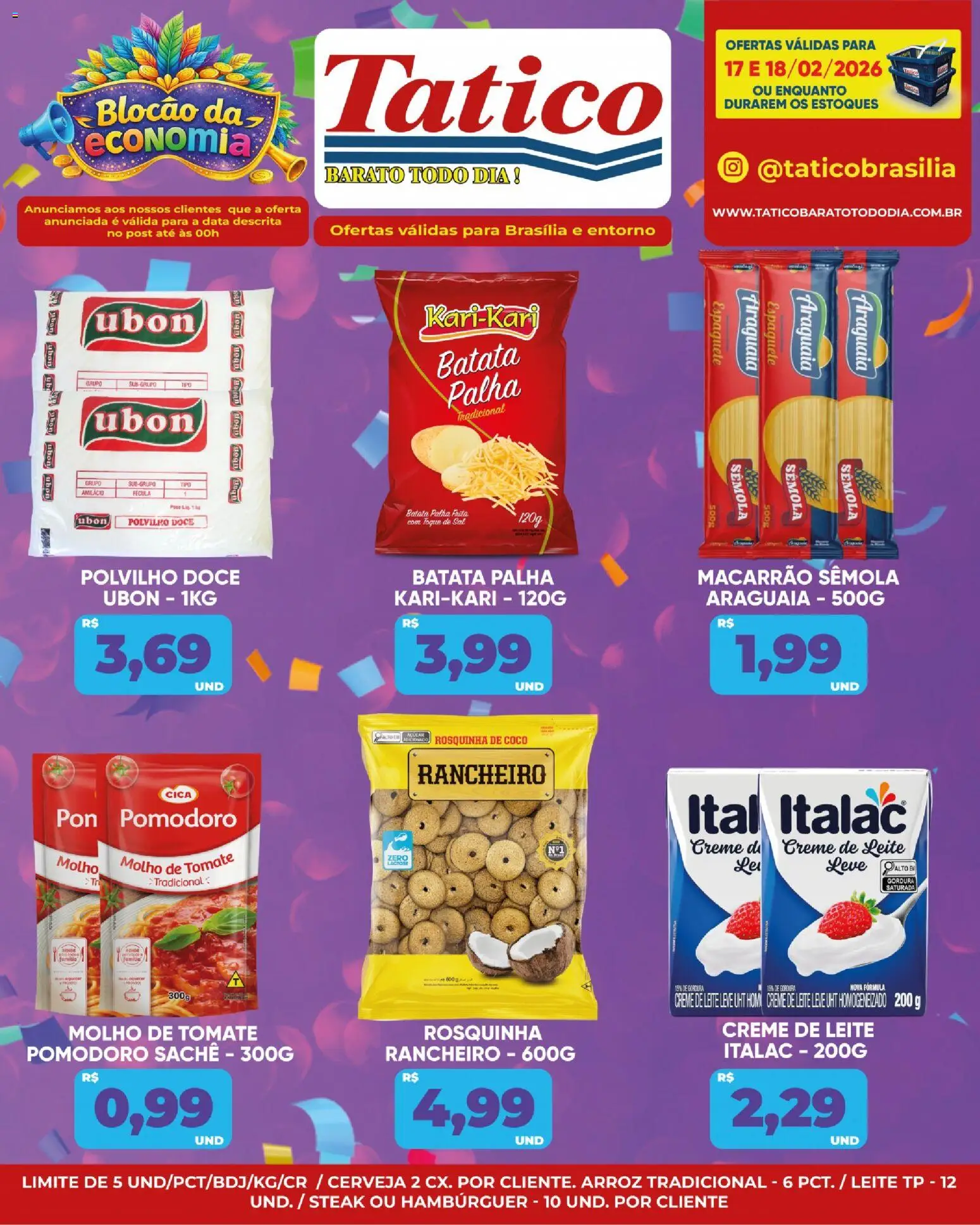 Tatico Folheto - válido de 19.02.2026 | Página: 23 | Produtos: Cerveja, Creme, Hambúrguer, Rosquinha