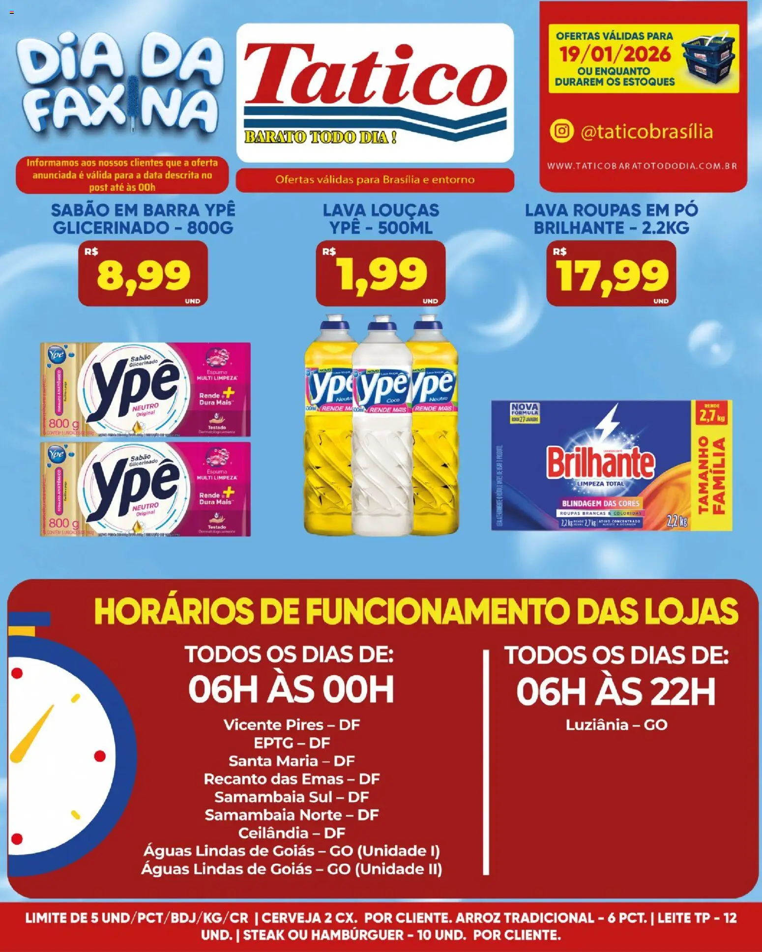 Tatico Folheto - válido de 20.01.2026 | Página: 27 | Produtos: Sabão em barra, Pó, Arroz, Hambúrguer
