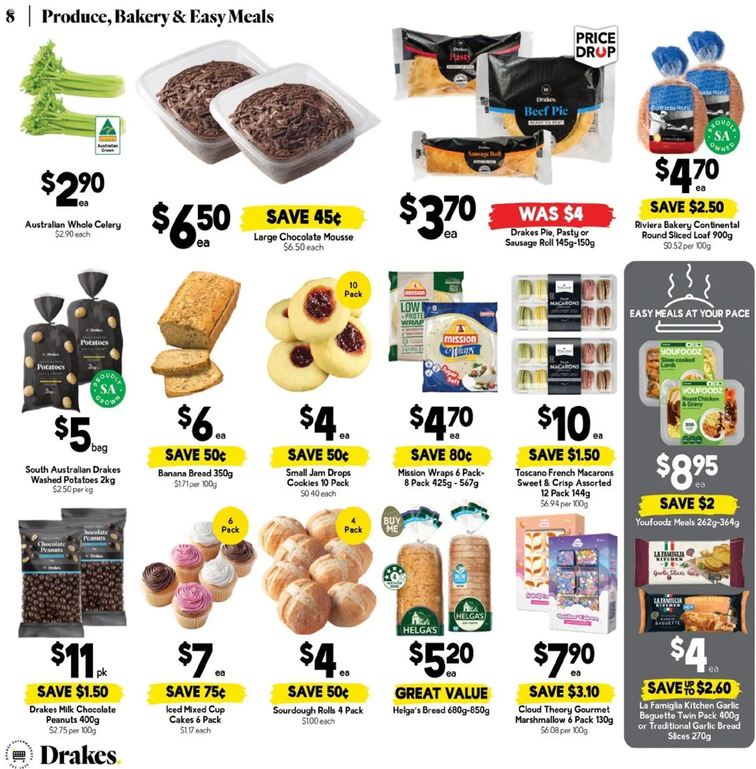 Drakes catalogue - valid from 11.03.2026 | Page: 8 | Products: Chocolate, Chicken, Beef, Potatoes