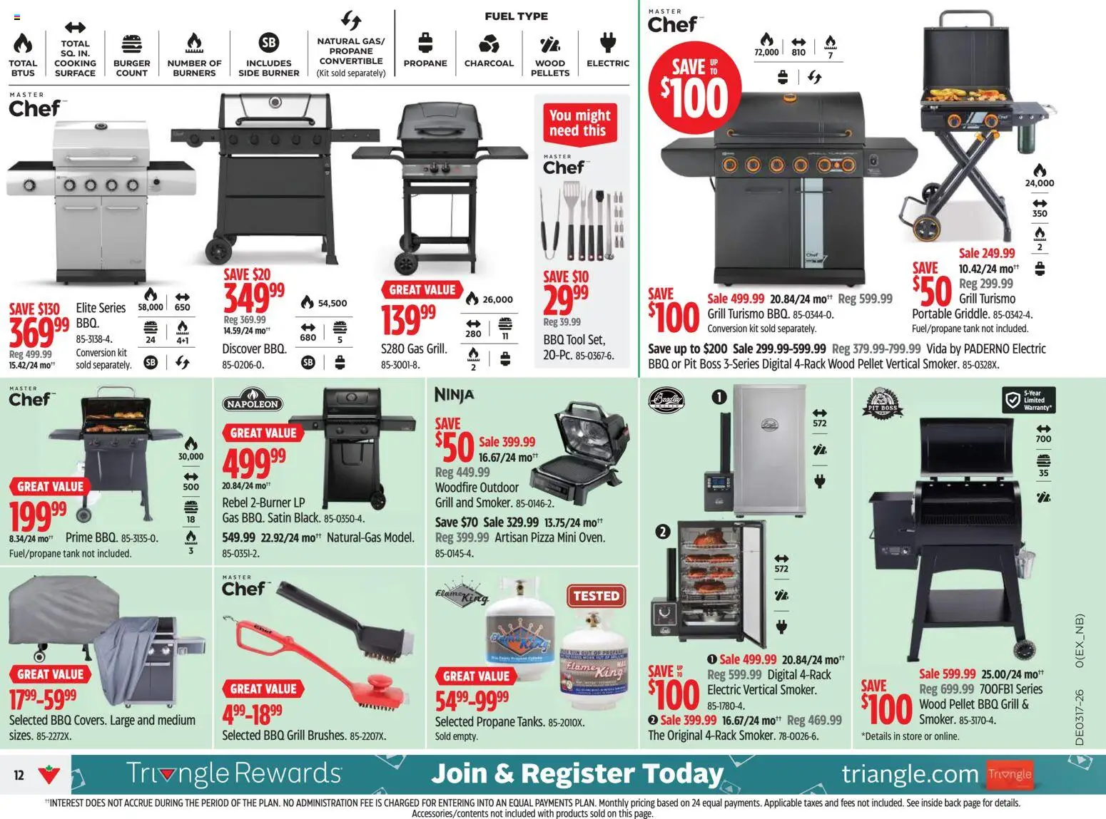 Canadian Tire flyer valid from 23.04.2026 | Page: 12 | Products: Grill, Pizza
