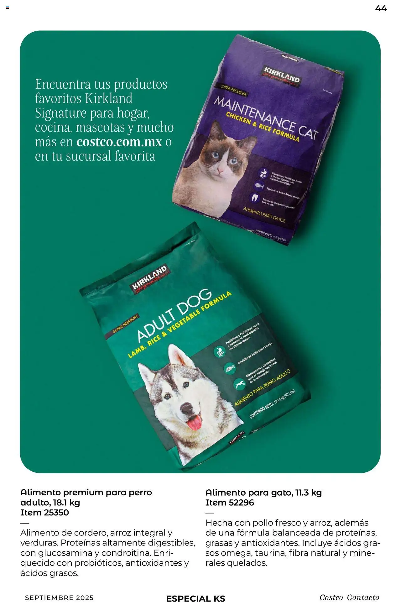 Nuevas ofertas de Costco válidas en toda la República Mexicana desde el 10.09.2025. ¡Encuentra las mejores ofertas en Costco - Catálogo Septiembre! | Página: 44 | Productos: Pollo, Arroz