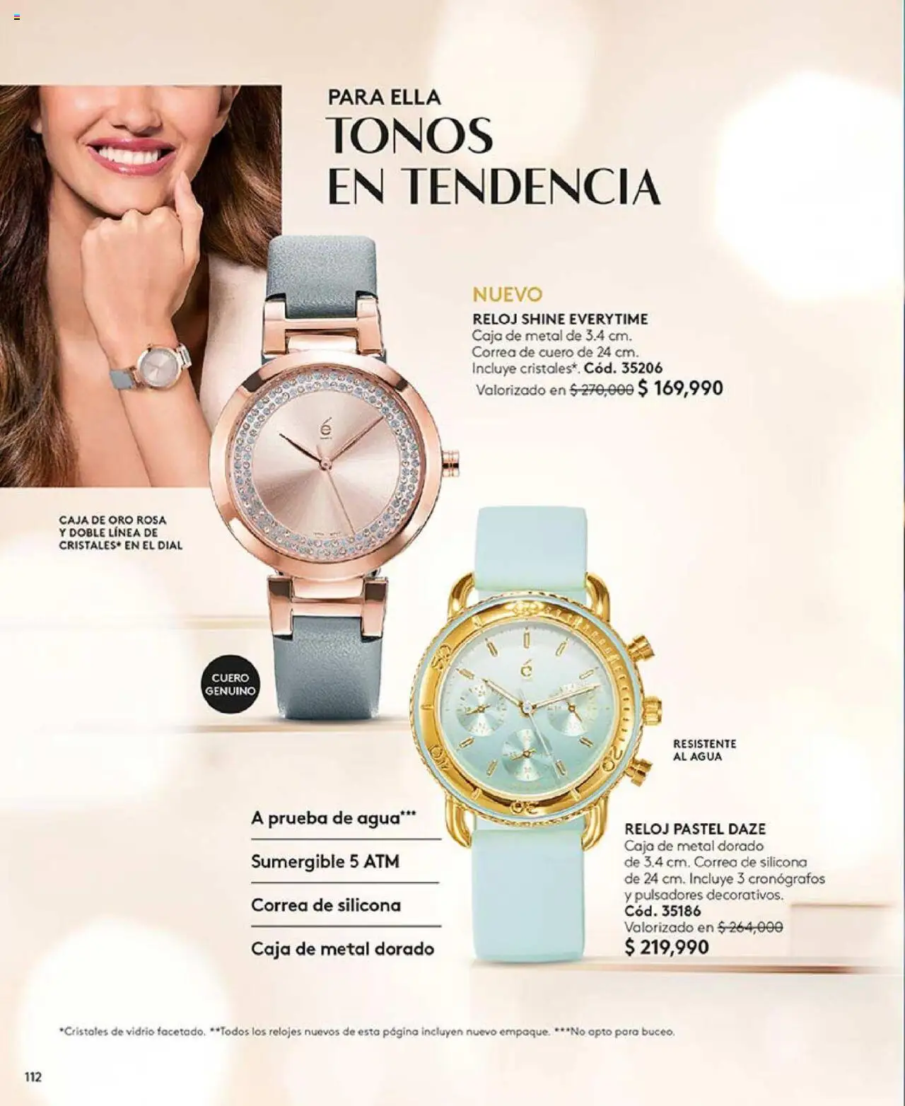 Ésika revista - valida desde el 14.10.2025 | Página: 124 | Productos: Agua, Esponja, Reloj, Caja