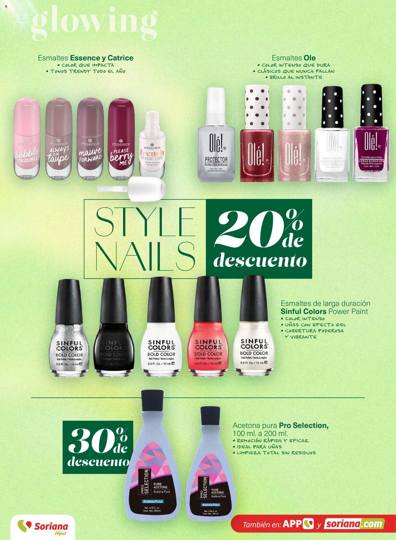 Nuevas ofertas de Soriana válidas en toda la República Mexicana desde el 12.03.2026. ¡Encuentra las mejores ofertas en Soriana - Glowing Descubre tu belleza Híper Nacional! | Página: 12 | Productos: Brillo