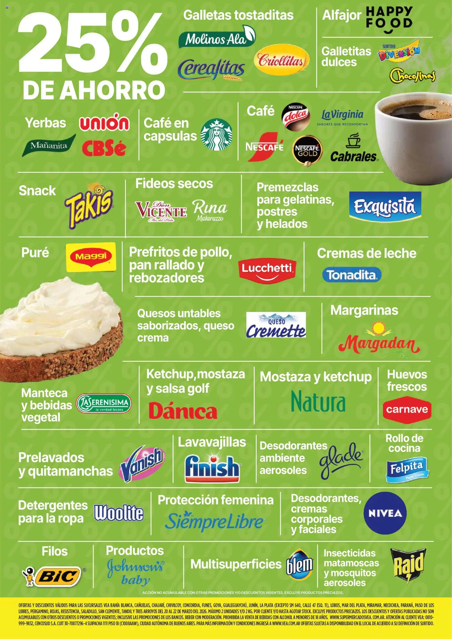 Vea - Oferta fin de semana | Nea │ válido desde el 20.03.2026 | Página: 4 | Productos: Mostaza, Manteca, Huevos, Crema