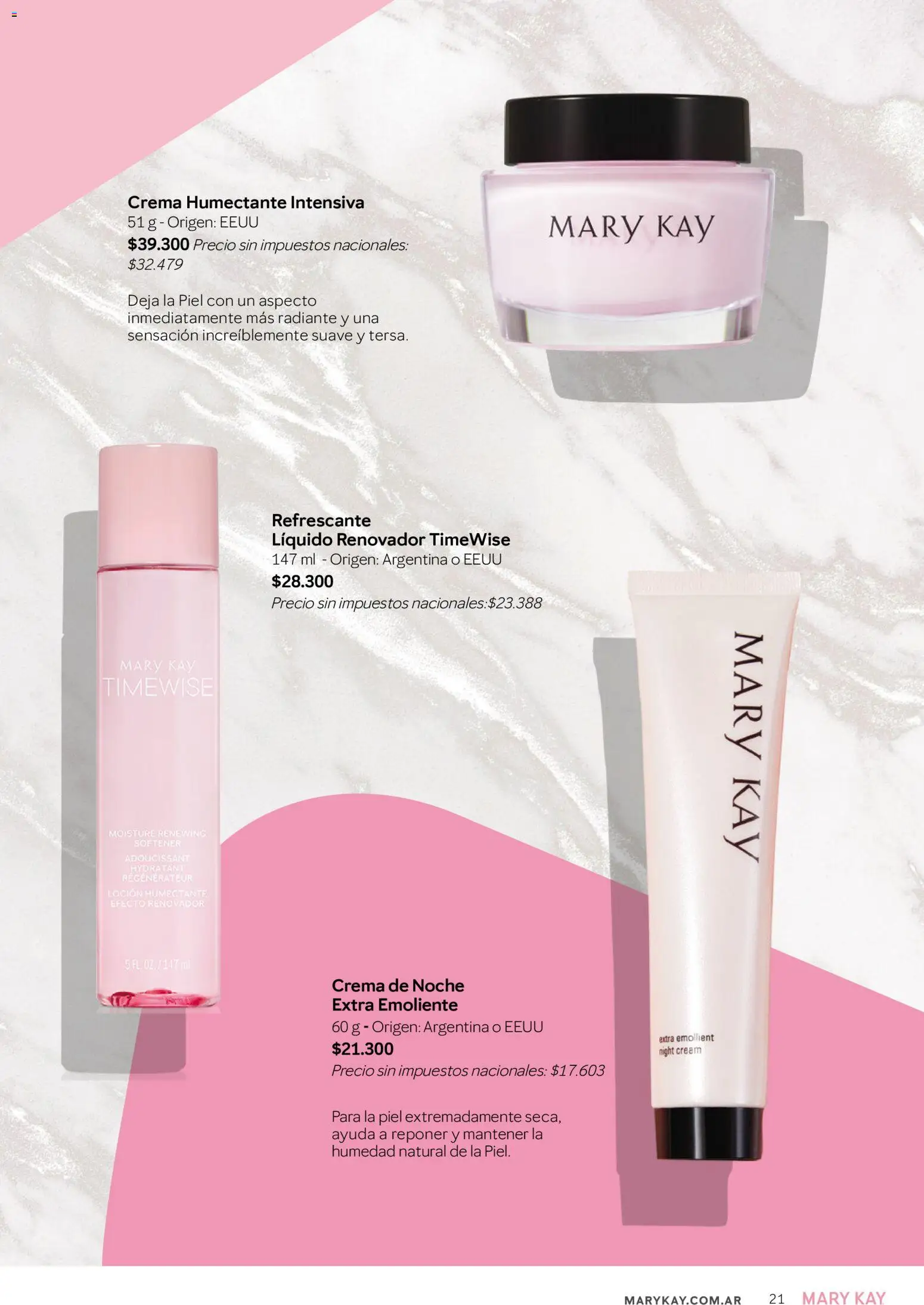 Mary Kay catálogo │ válido desde el 02.01.2026 | Página: 21 | Productos: Loción, Radiante, Crema