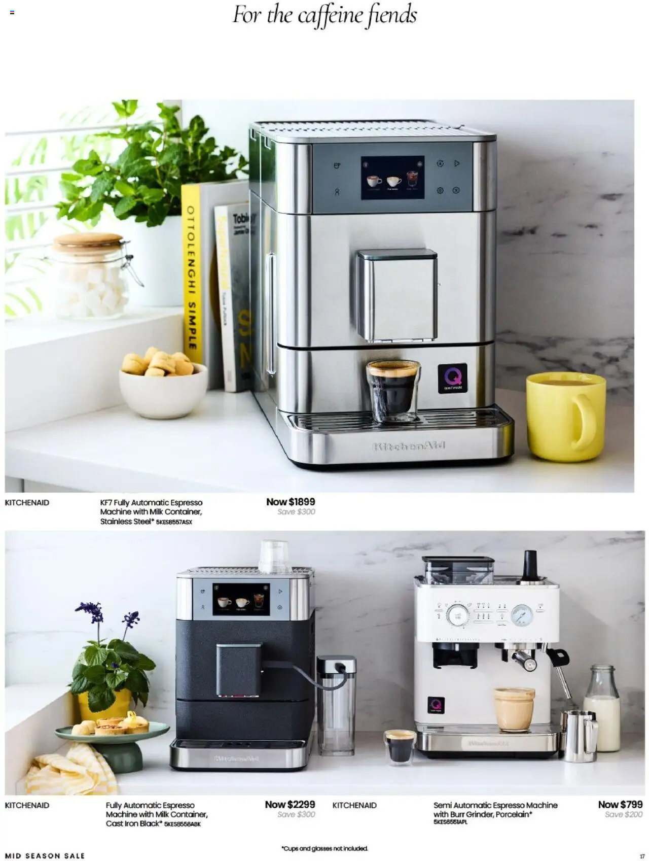 Myer catalogue - valid from 10.09.2025 | Page: 17 | Products: Milk, Glasses, Iron, Espresso machine