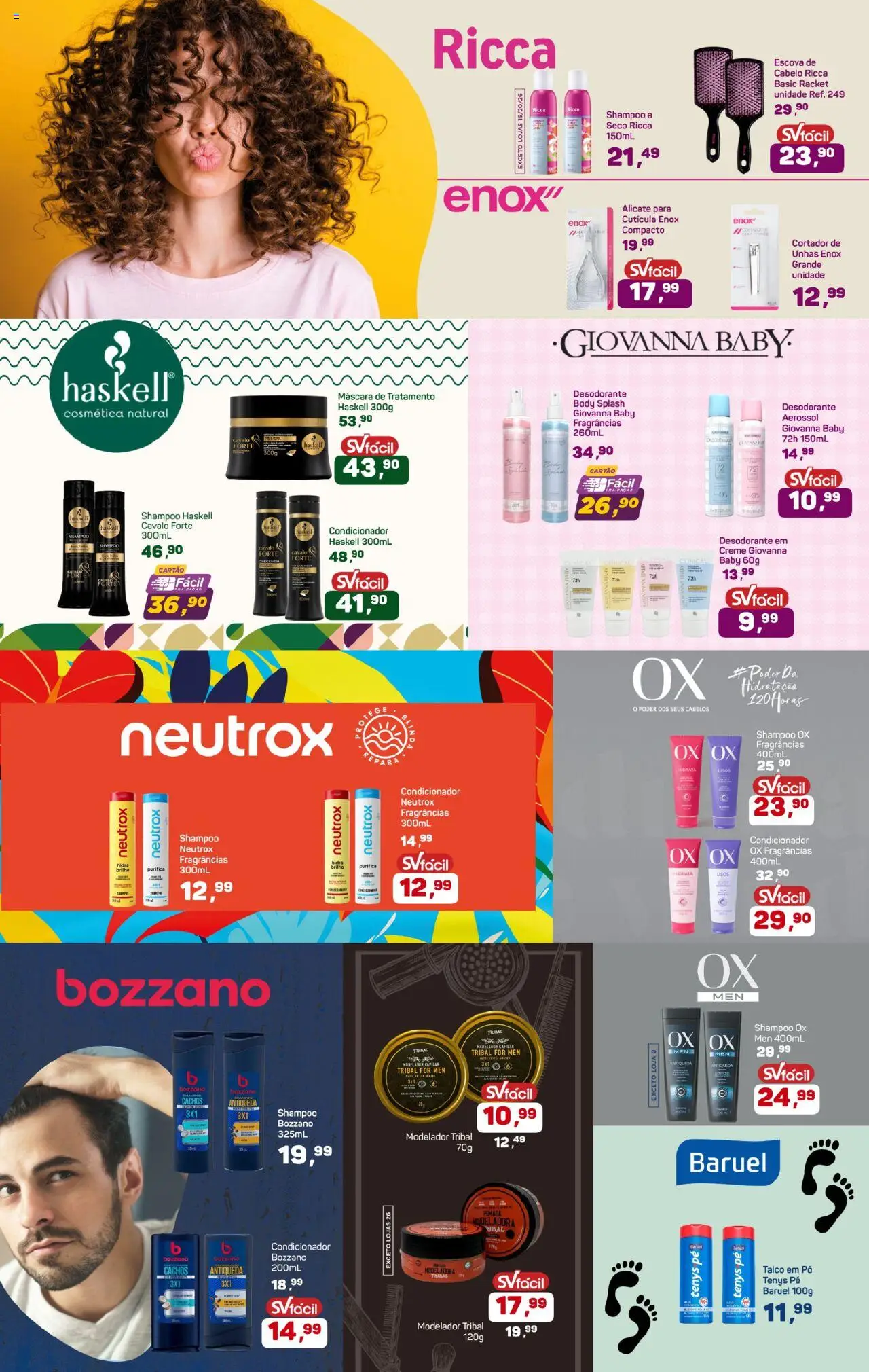 Supermercados São Vicente Folheto - válido de 15.10.2025 | Página: 7 | Produtos: Pó, Escova de cabelo, Body, Cortador